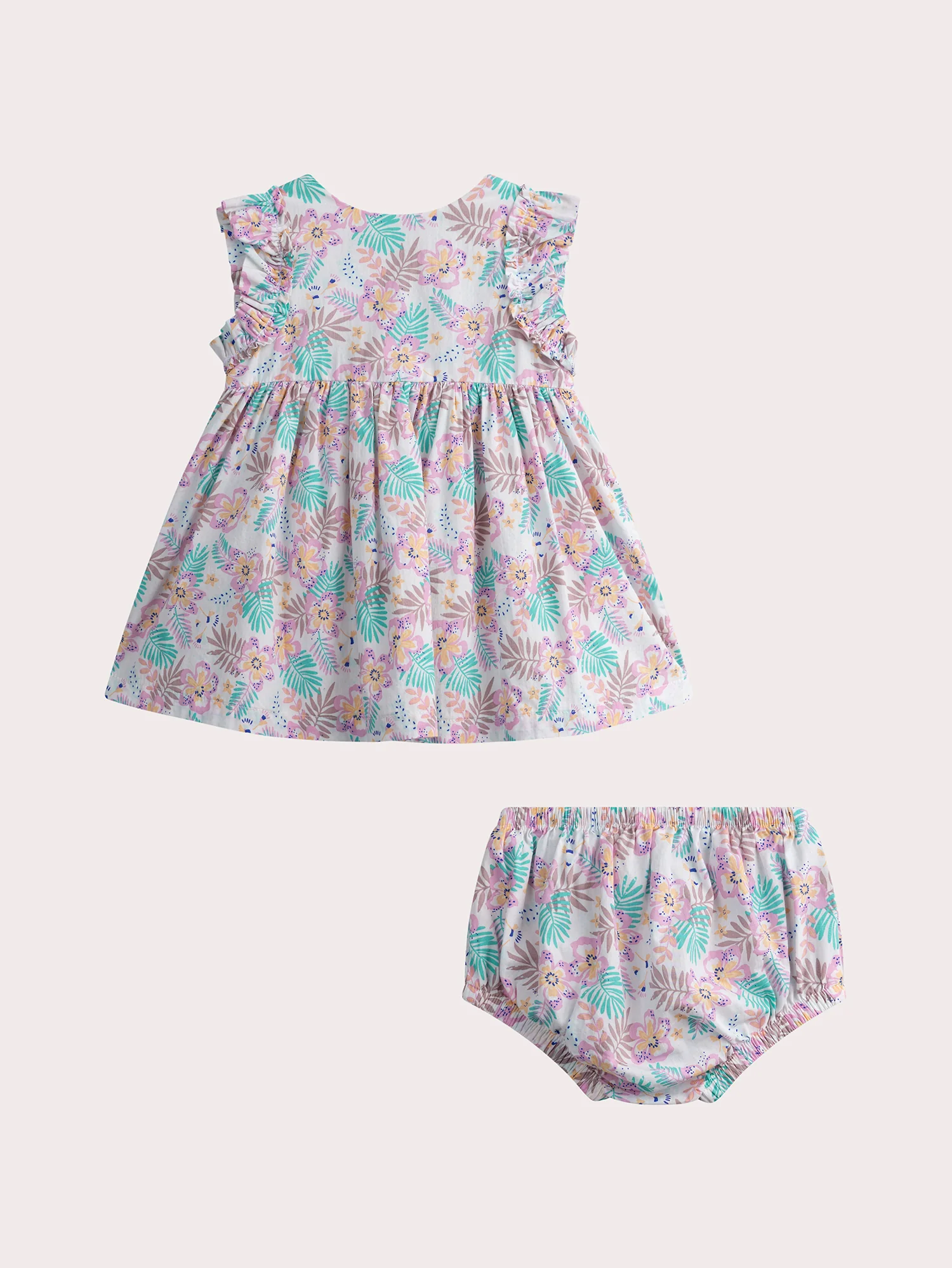 Robe fleurs exotique pour bébé fille - Image 2