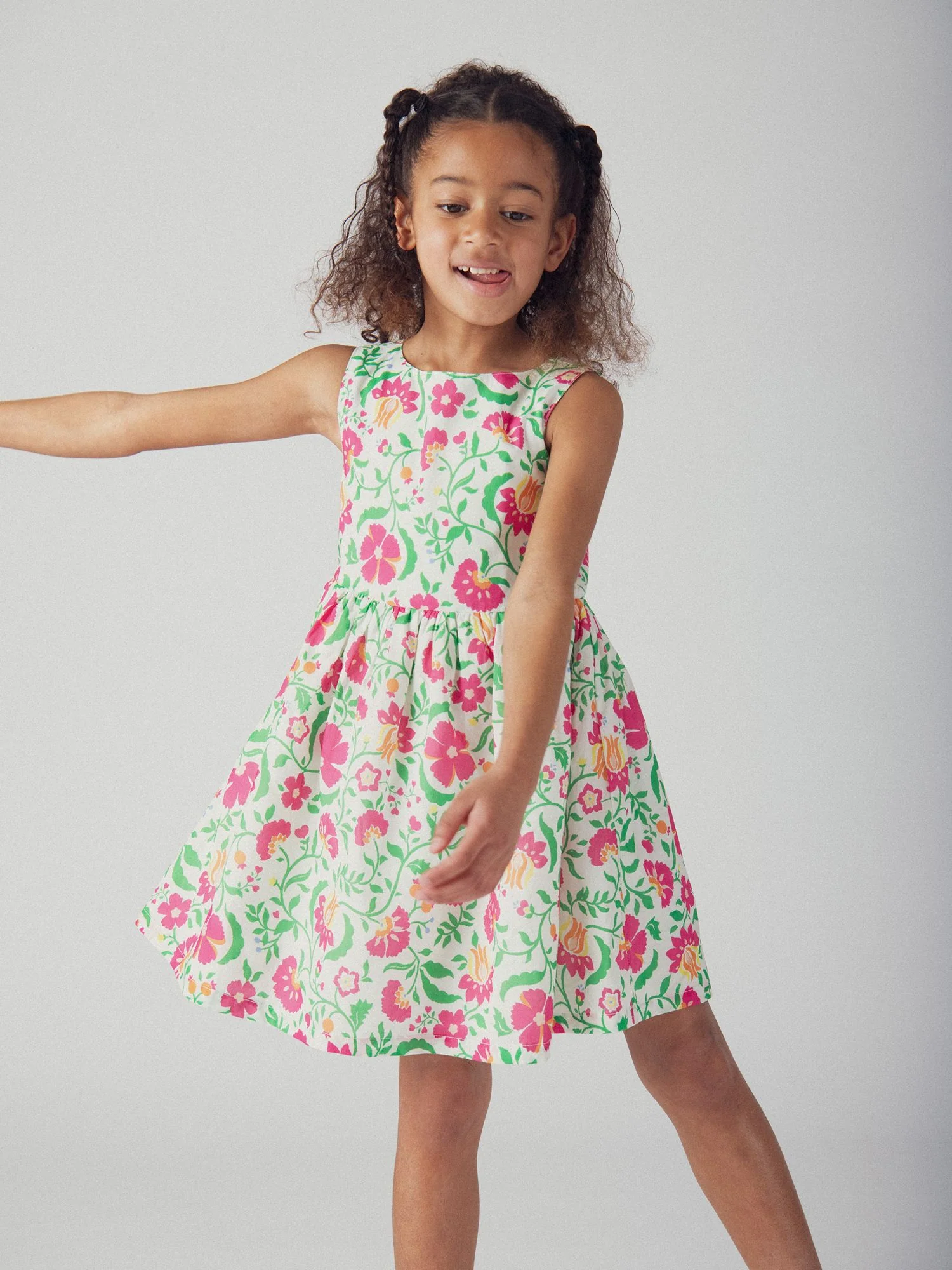 Robe imprimée floral pour fille - Image 2