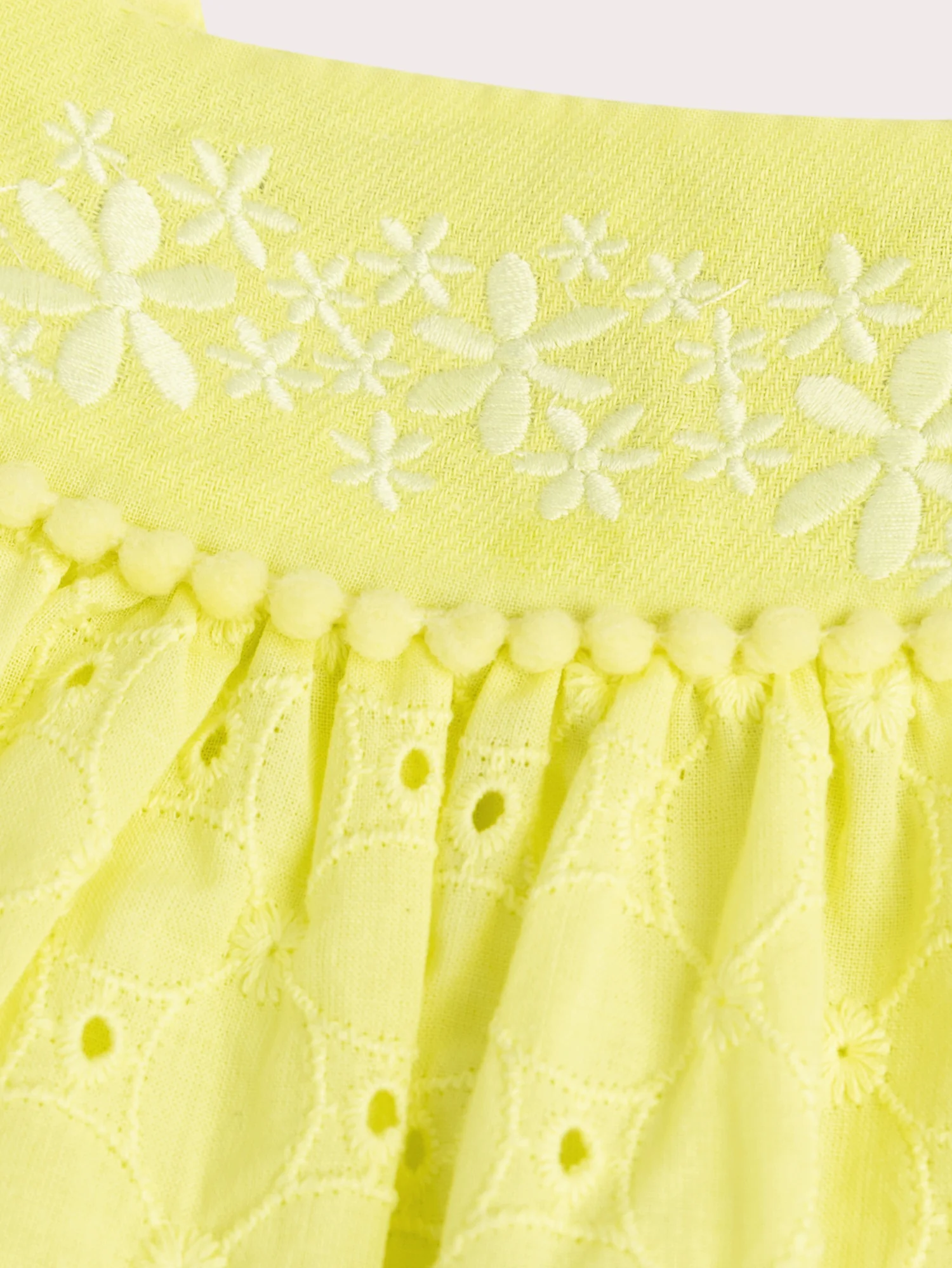 Robe jaune pastel pour bébé fille - Image 2
