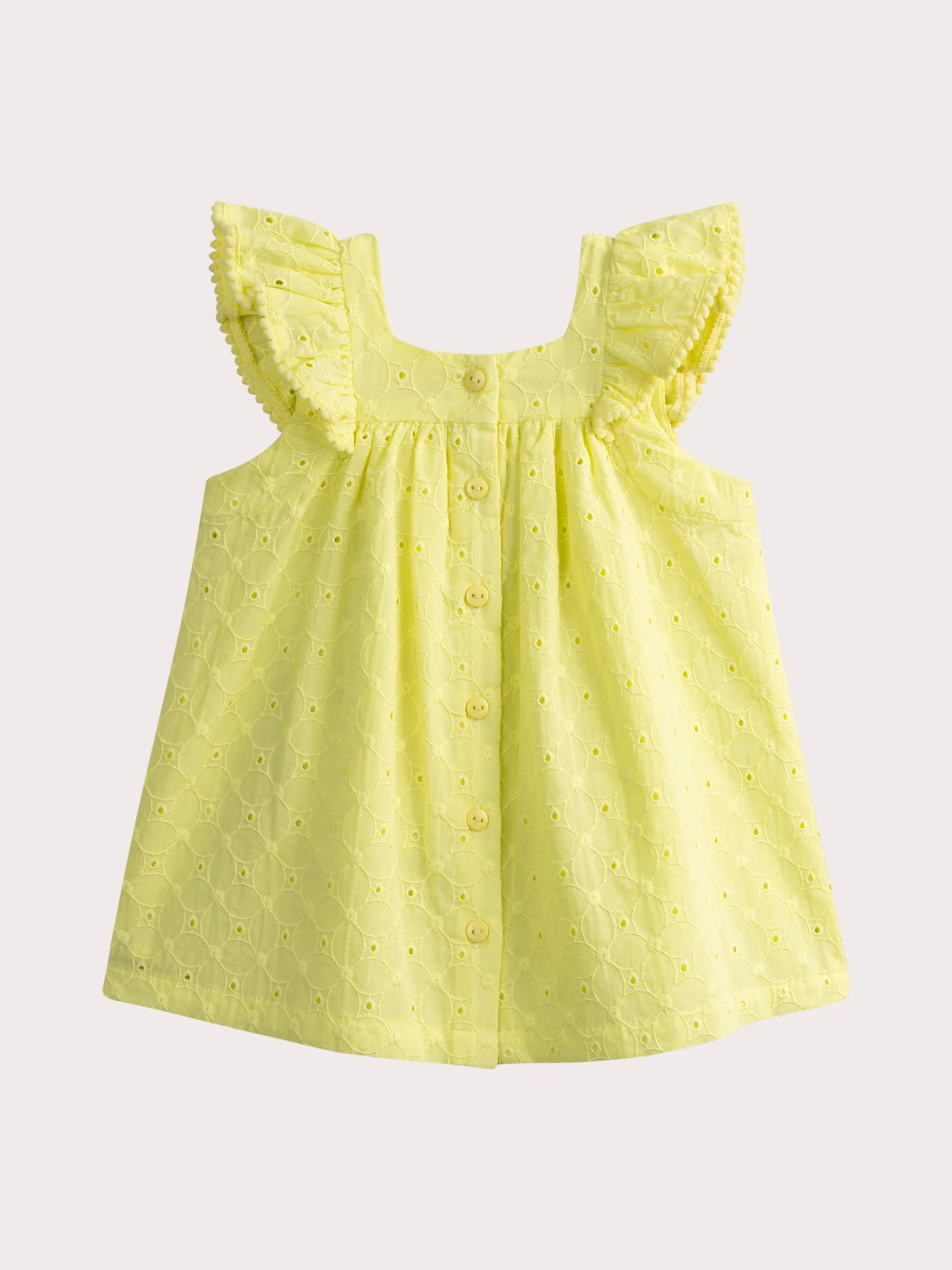 Robe jaune pastel pour bébé fille - Image 3