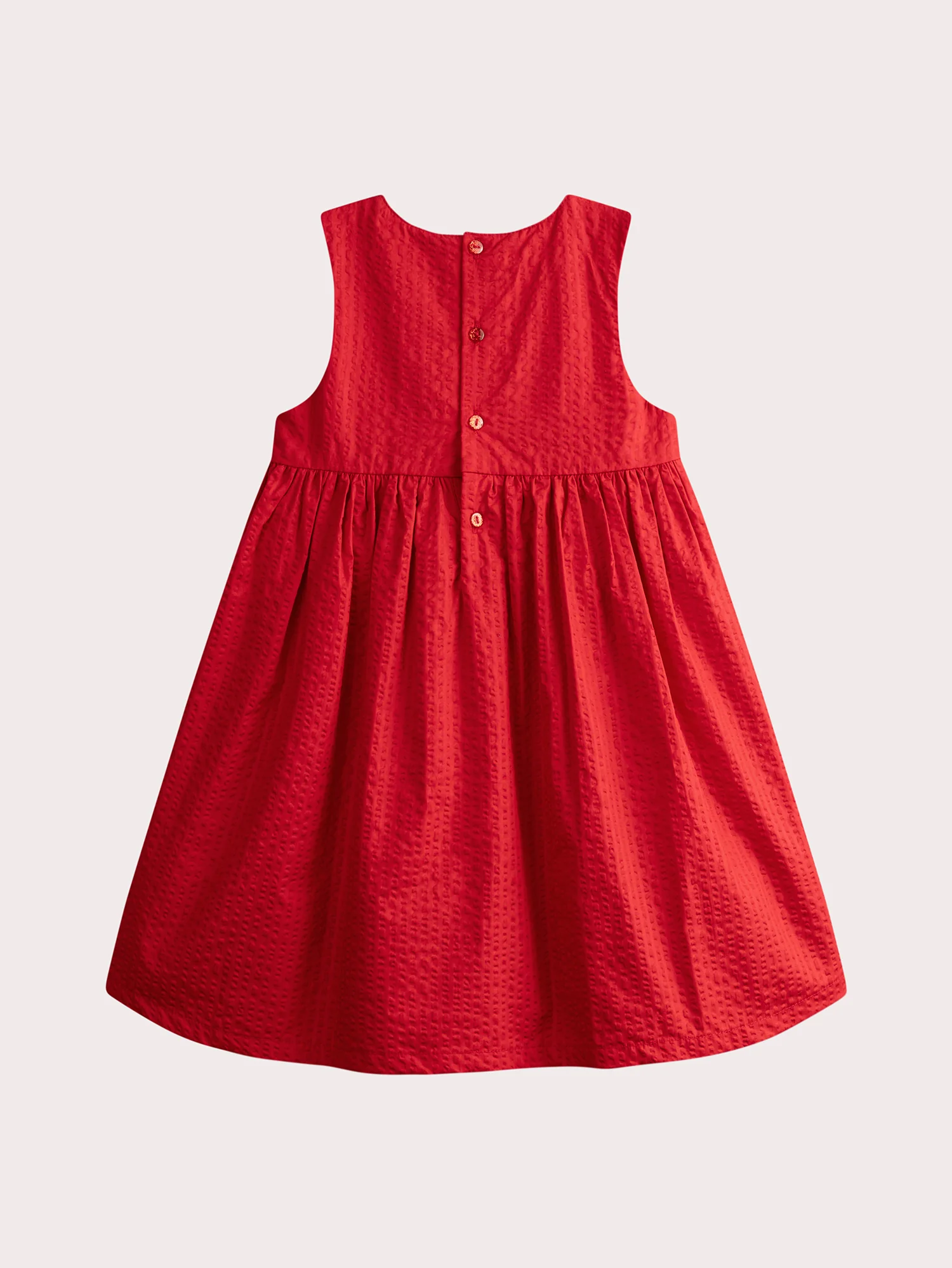 Robe rouge gaufrée - Image 4