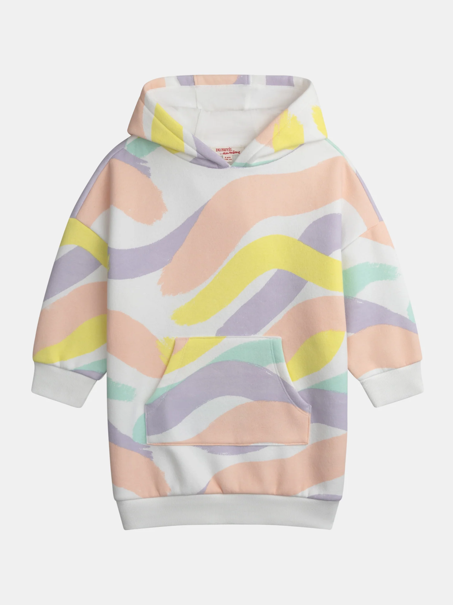 Robe sweat imprimé coloré pour fille