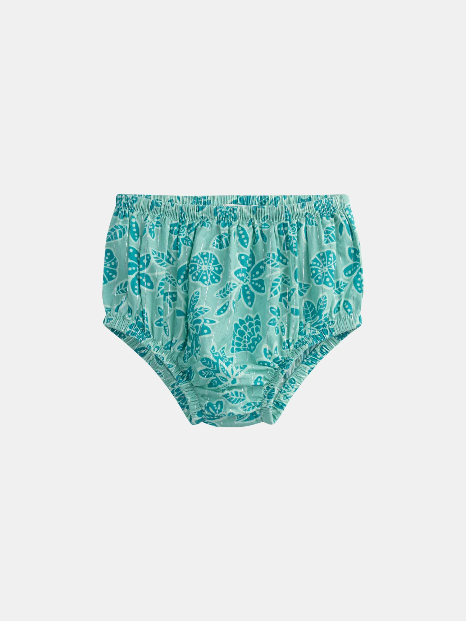 Robe vert d'eau à imprimé floral intégral pour bébé fille - Image 5