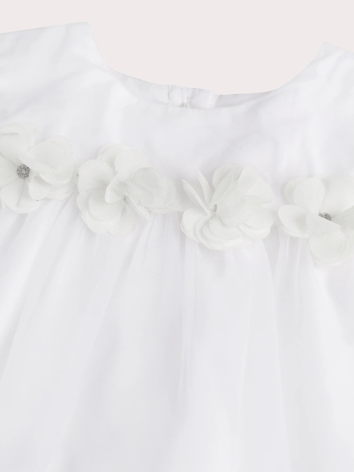 Robe unie écrue pour bébé fille - Image 2