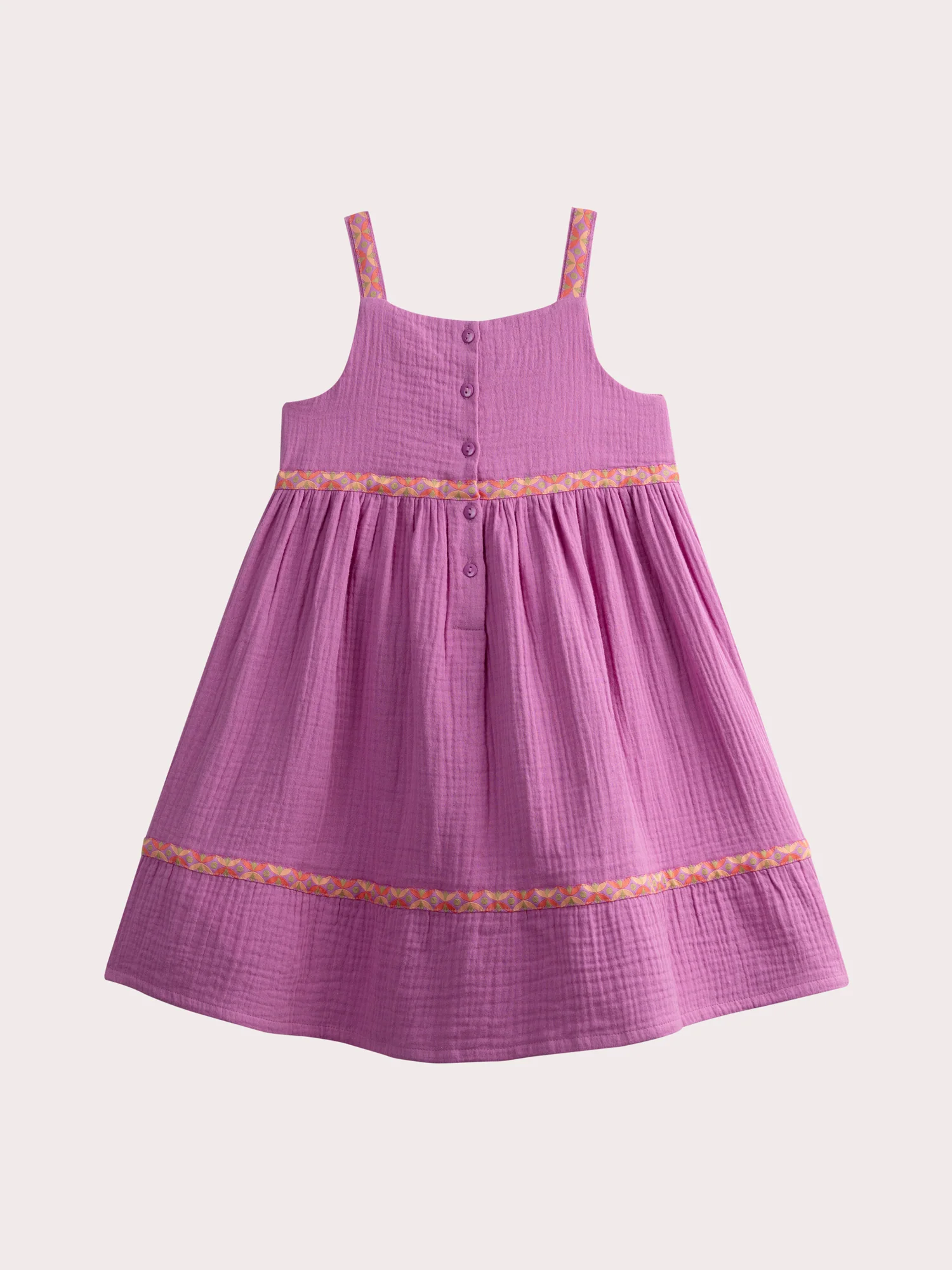 Robe violette à bretelles contrastées - Image 3