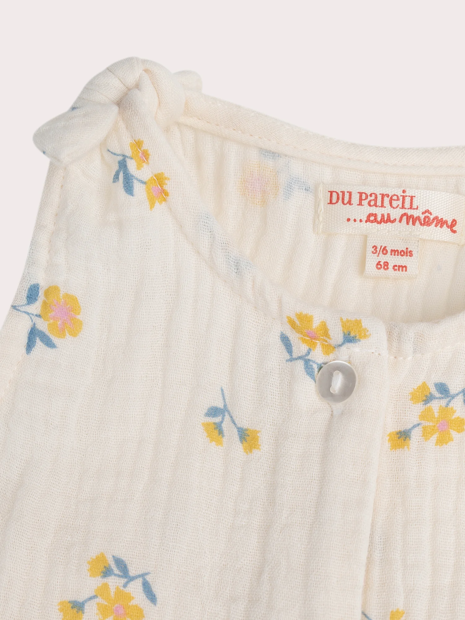 Salopette à fleurs pour bébé fille - Image 2