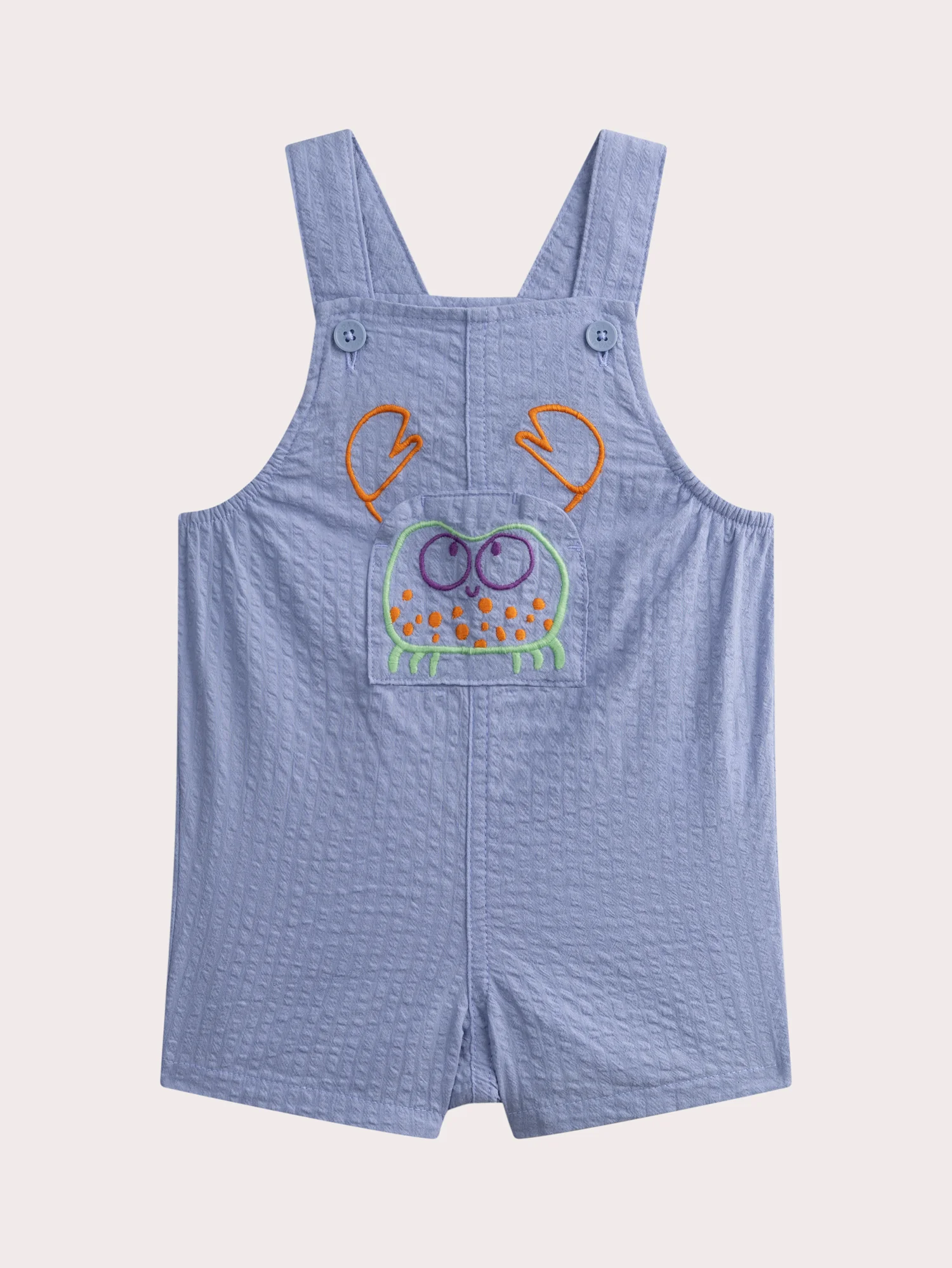 Salopette courte crabe pour bébé garçon