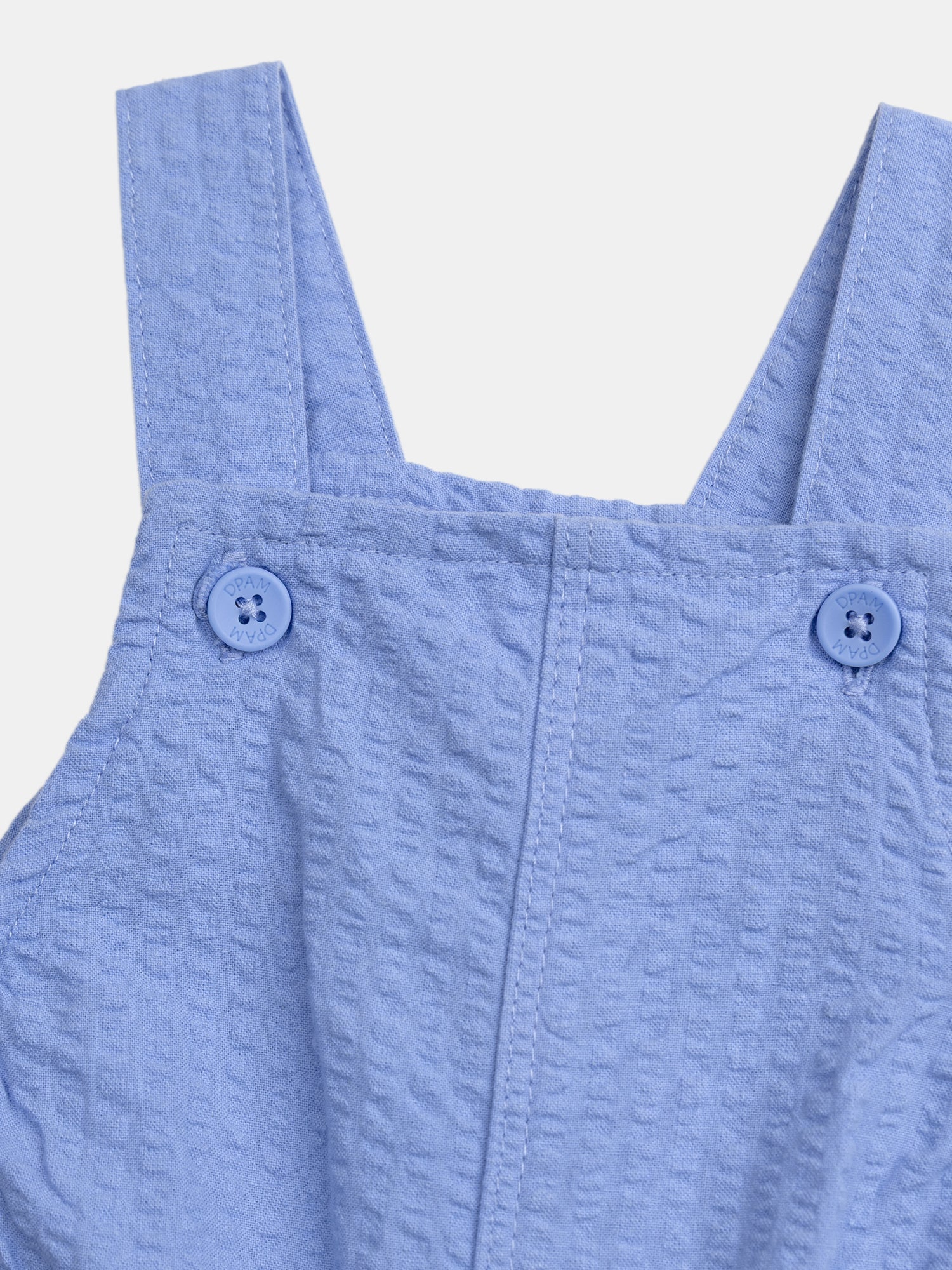 Salopette courte bleu pour bébé garçon - Image 2