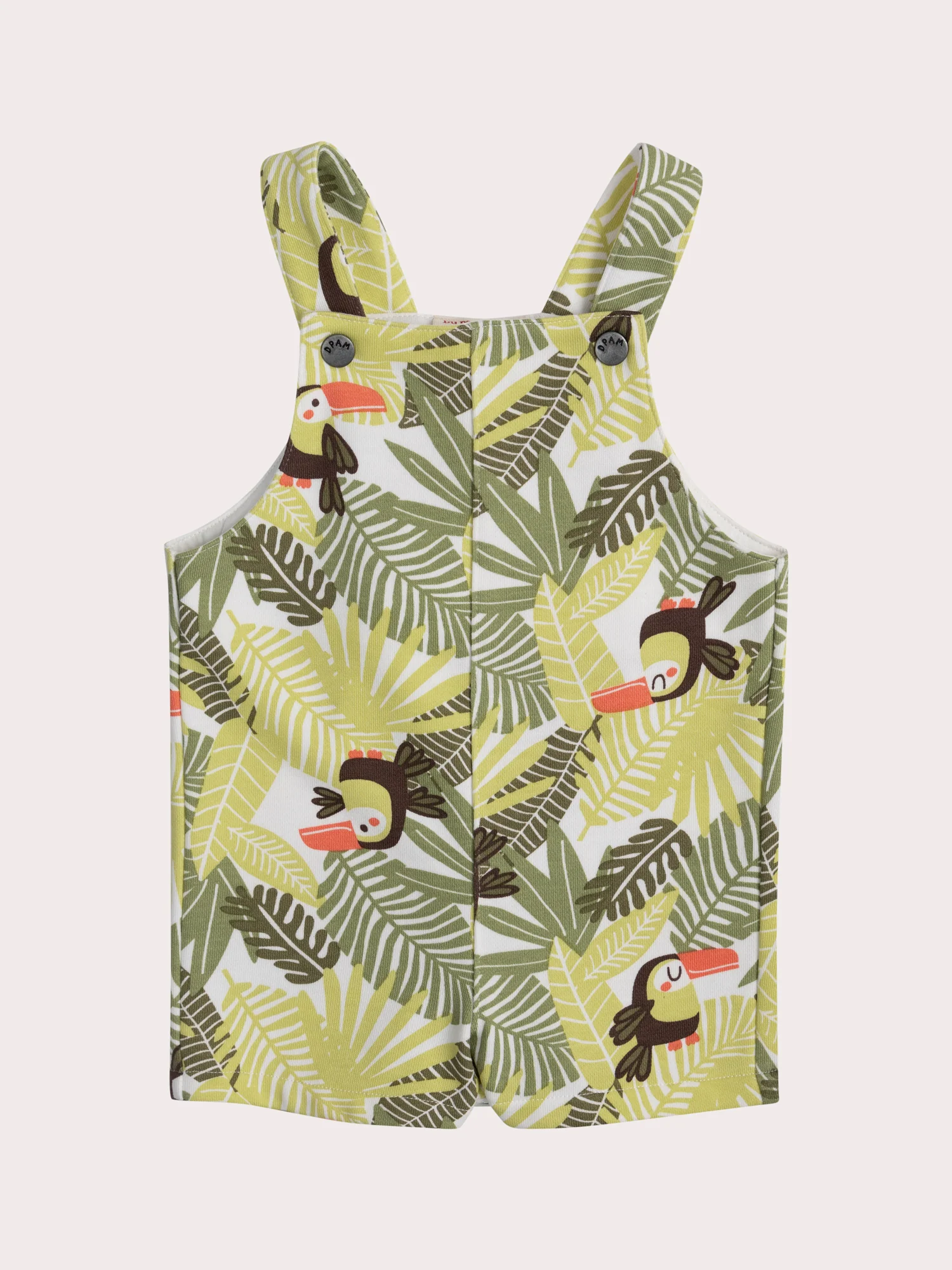 Salopette courte toucan pour bébé garçon