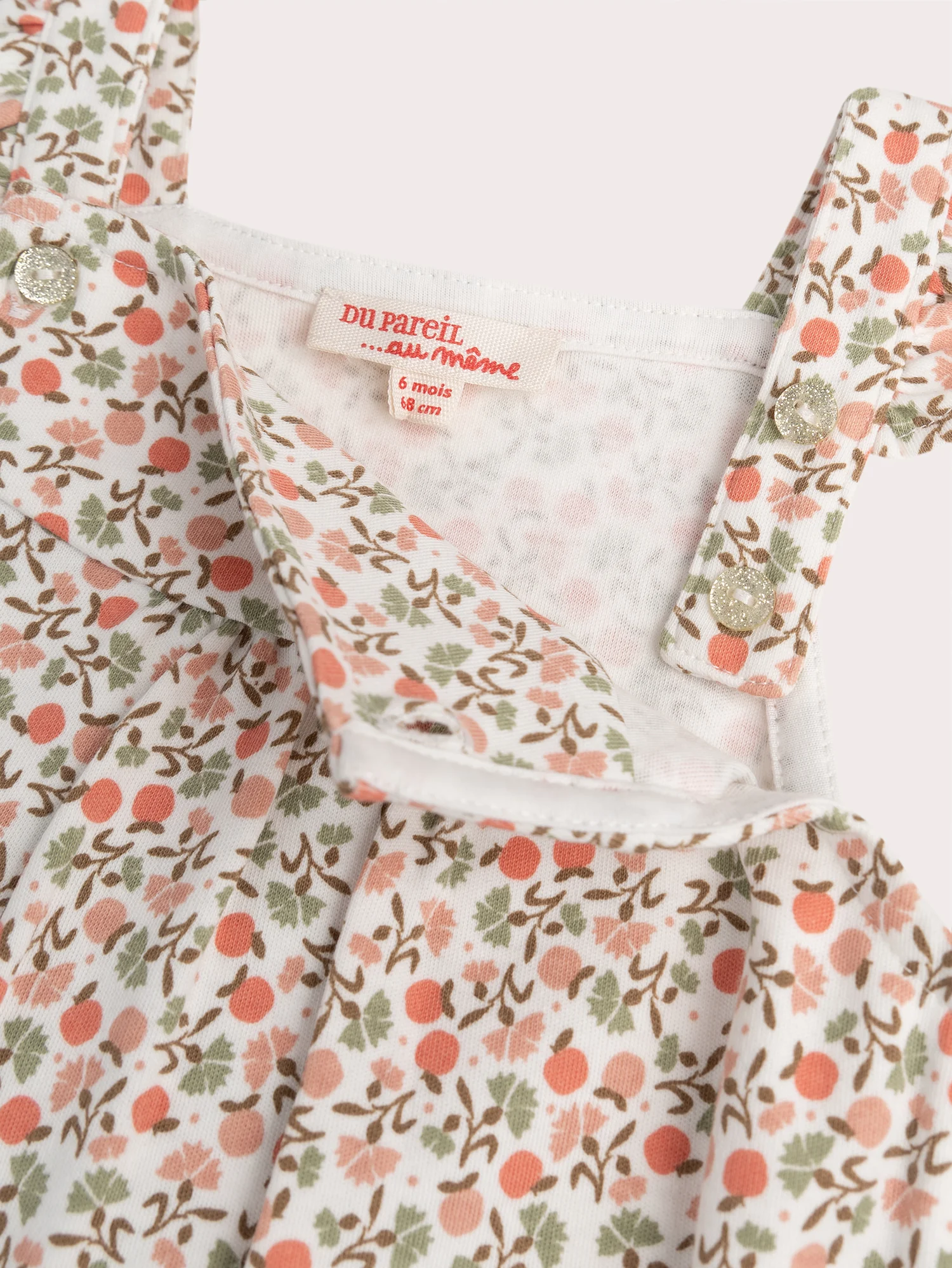 Salopette imprimé fleuri pour bébé fille - Image 4