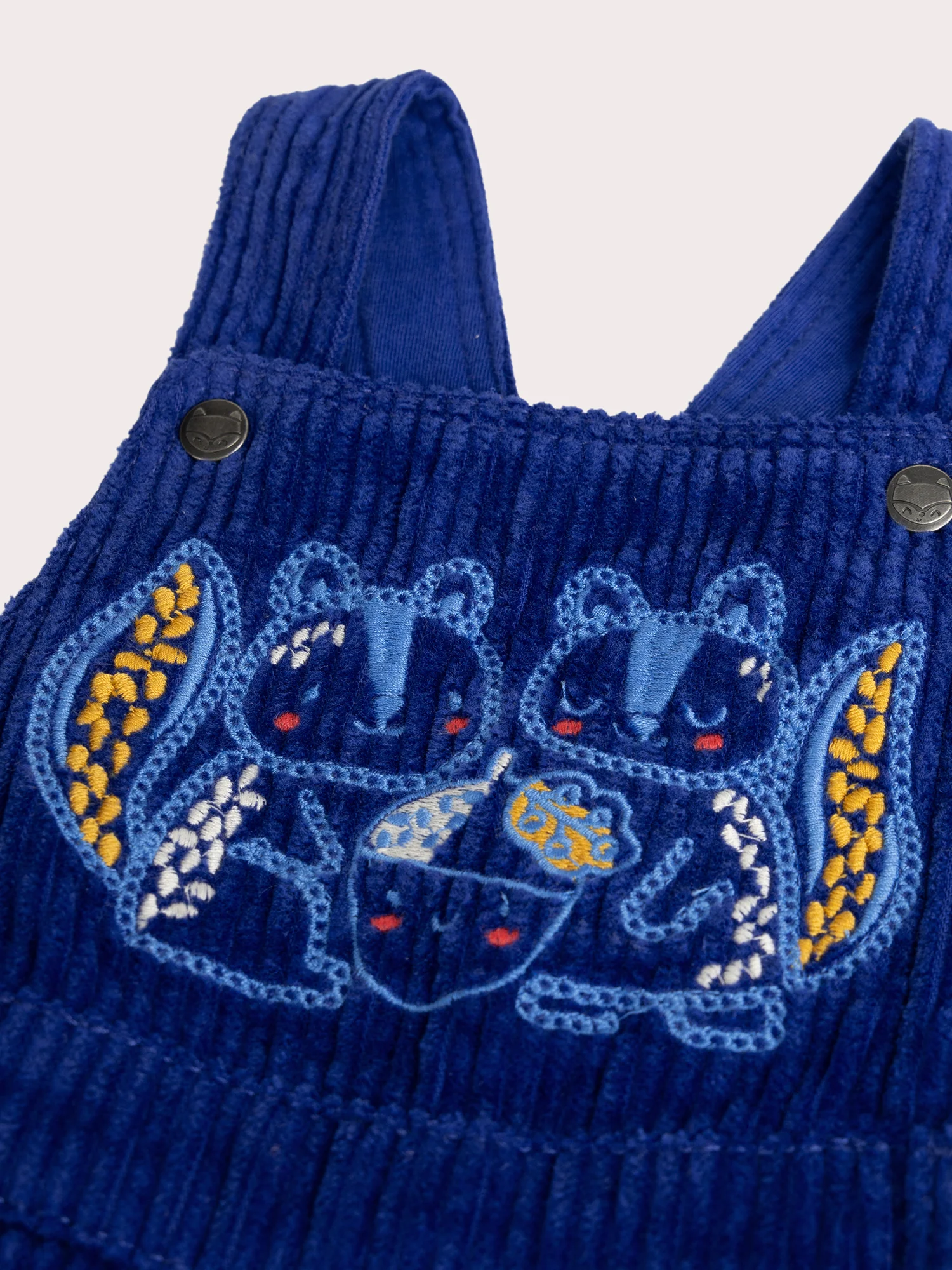 Salopette longue en velours bleu pour bébé garçon - Image 2