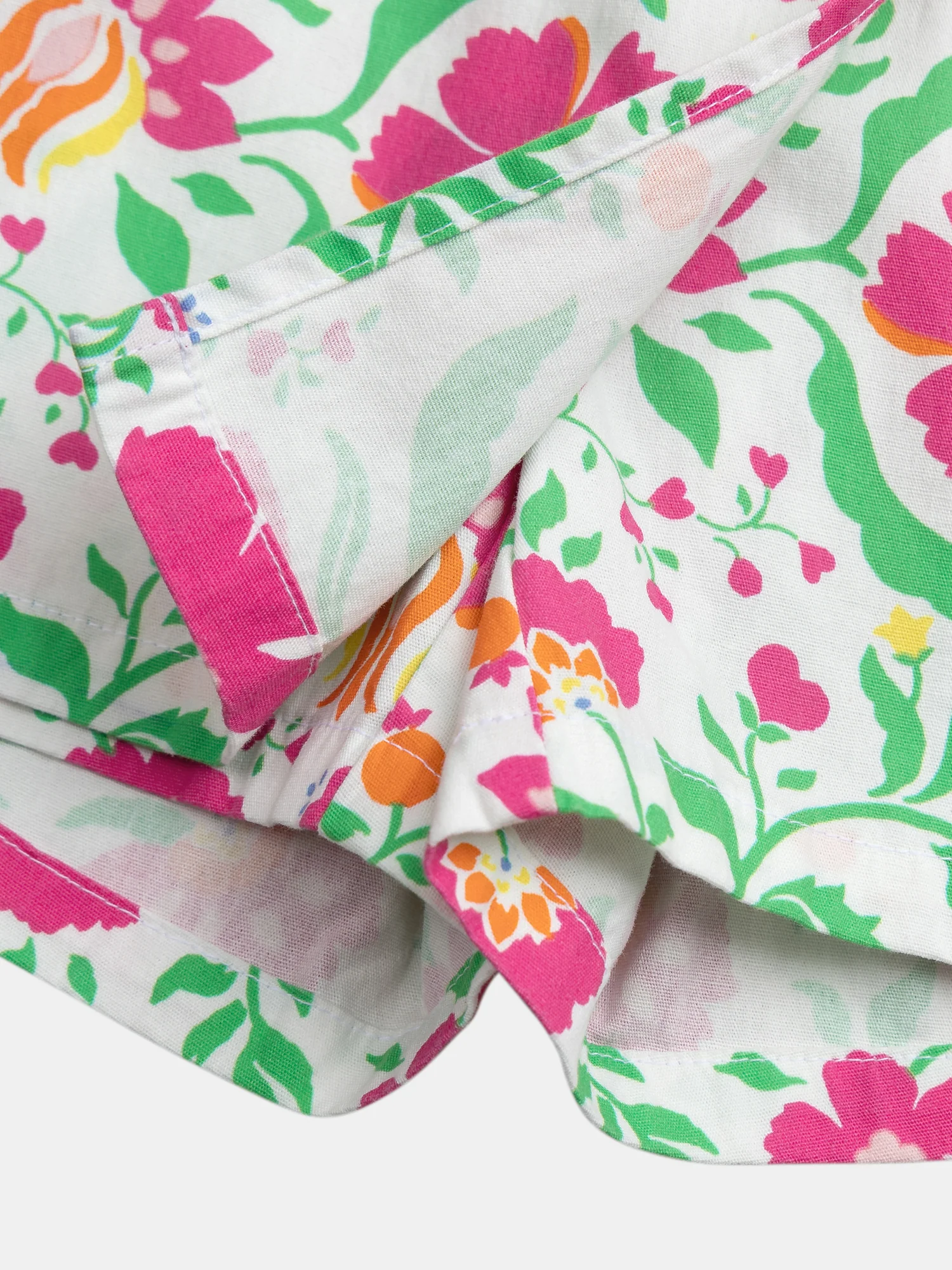 Short blanc à imprimé floral pour fille - Image 5