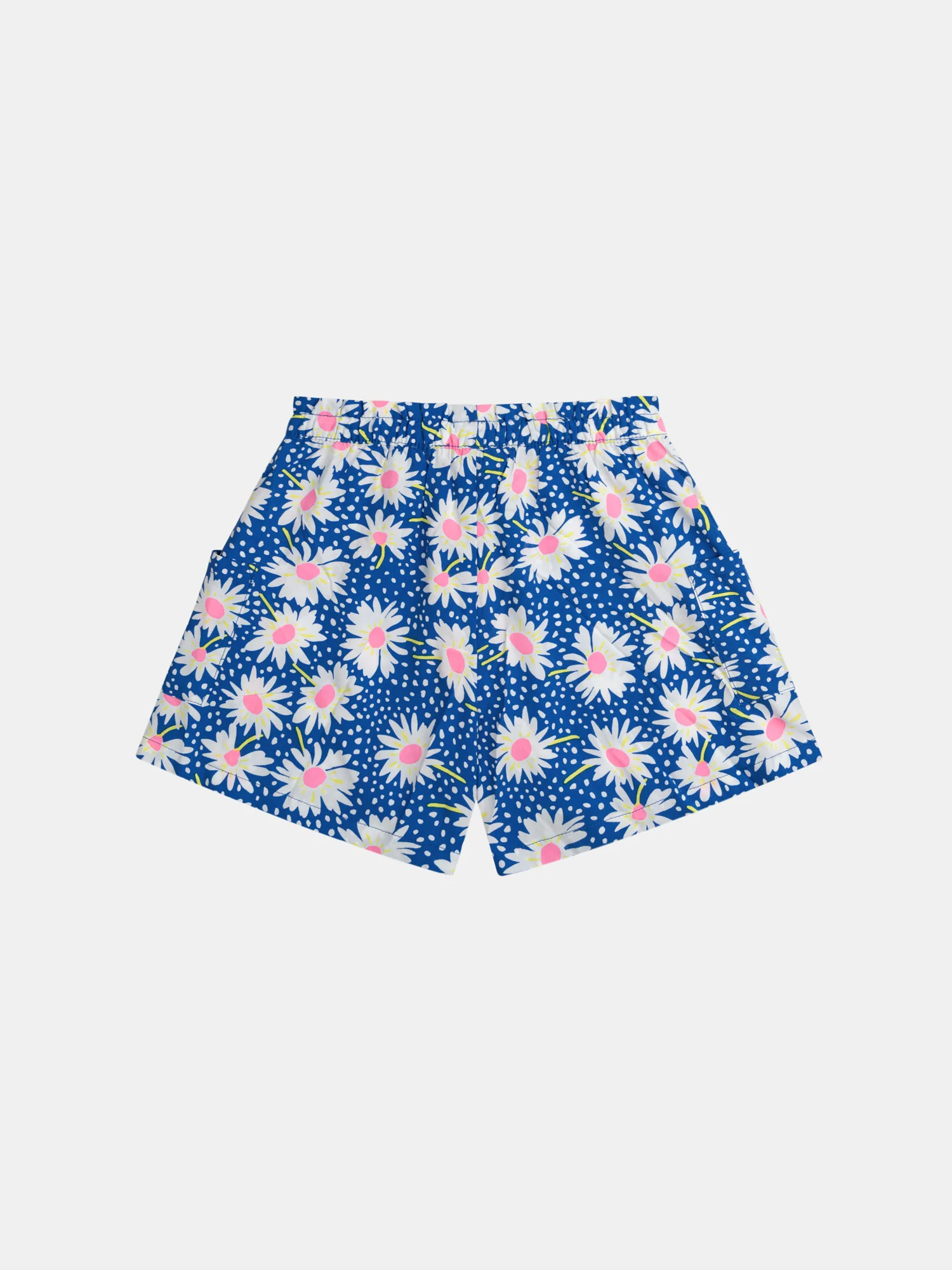 Short bleu à imprimé fleurs pour fille - Image 5
