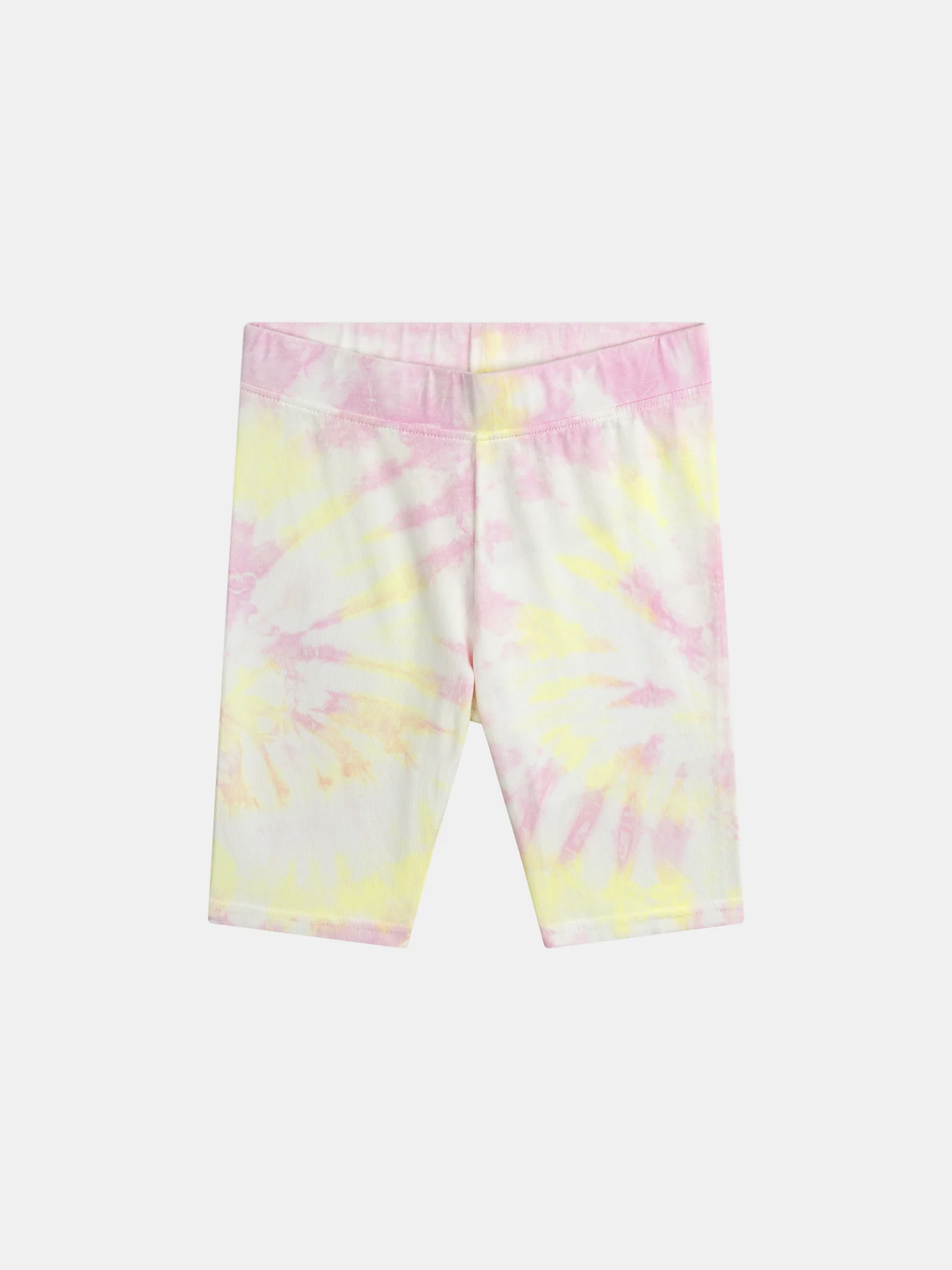 Short cycliste tie and dye rose pour fille
