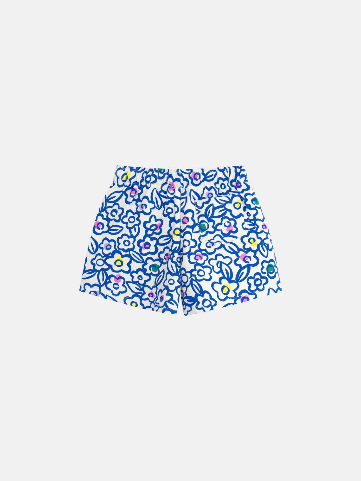 Short écru à imprimé floral pour fille - Image 8