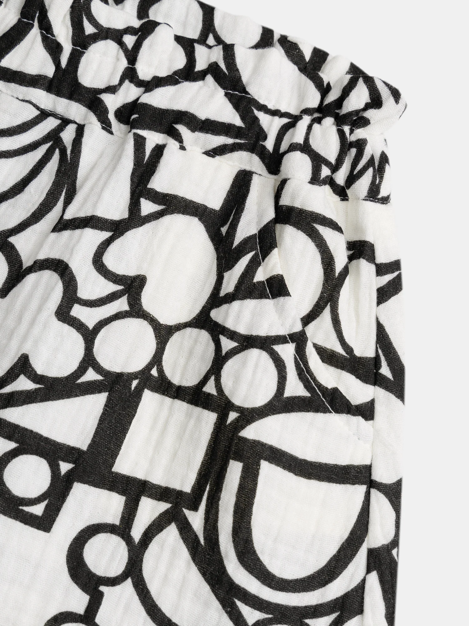 Short écru à imprimé graphique pour fille - Image 5