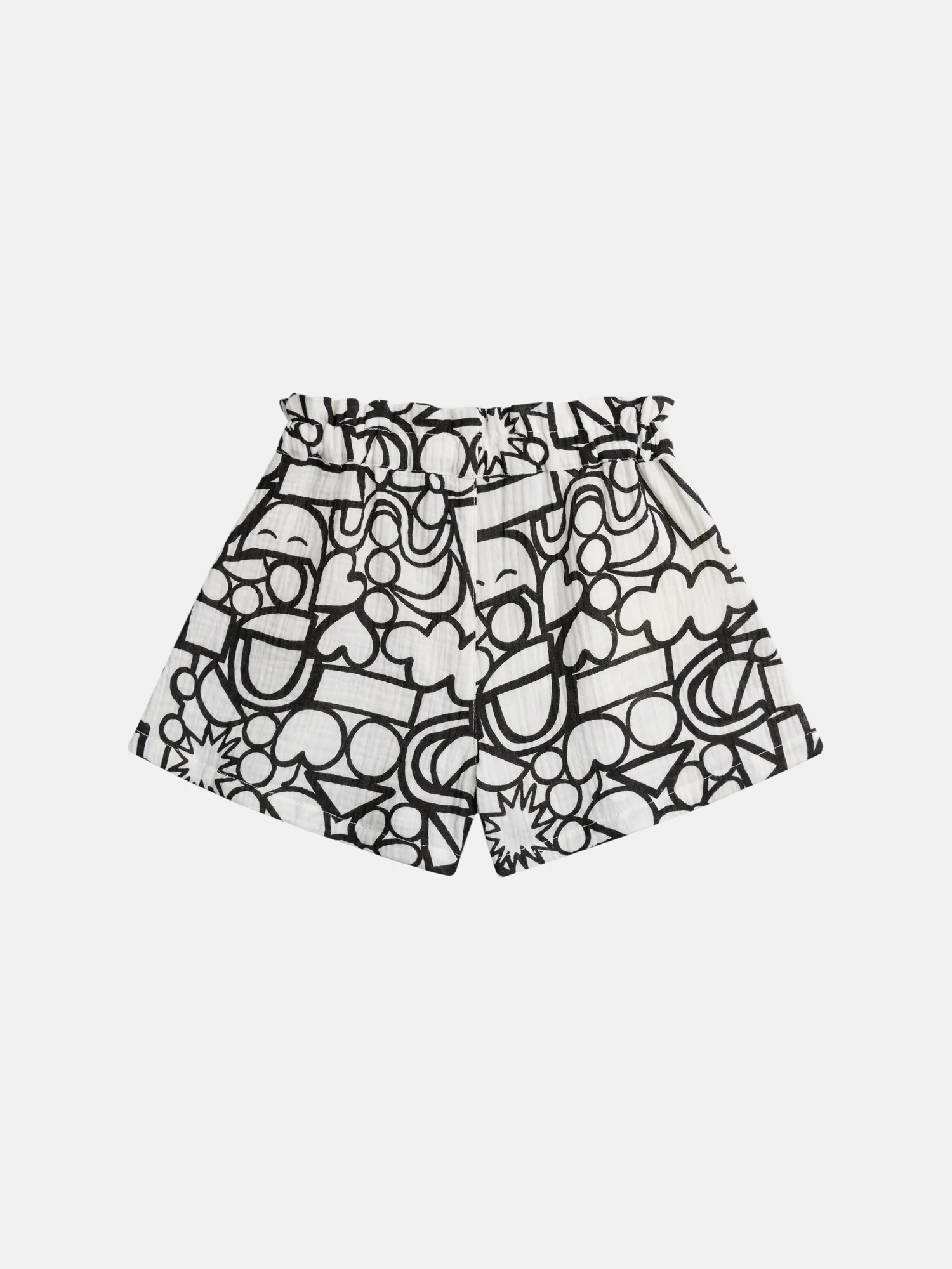 Short écru à imprimé graphique pour fille - Image 6