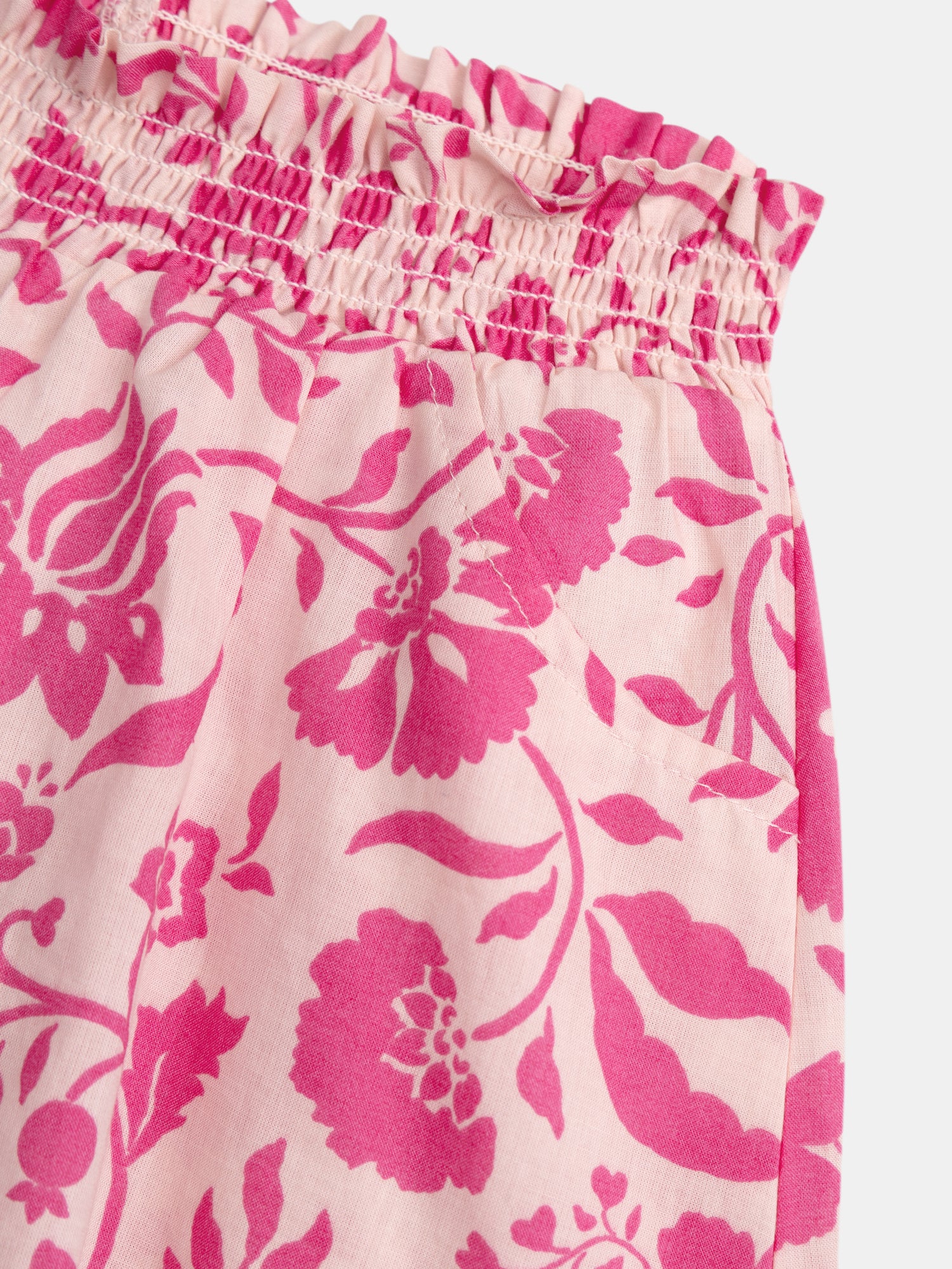Short rosé à imprimé floral pour fille - Image 3