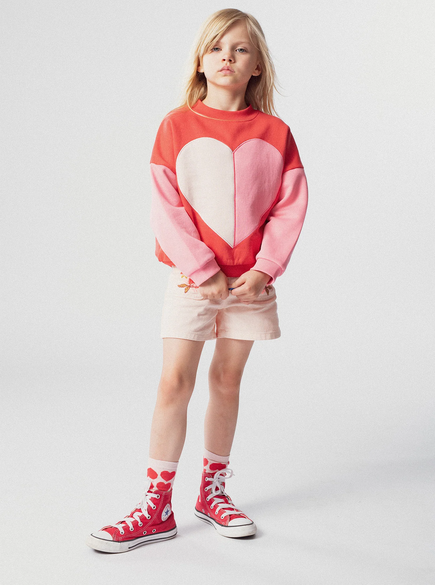 Short rose pale en twill - Image 2