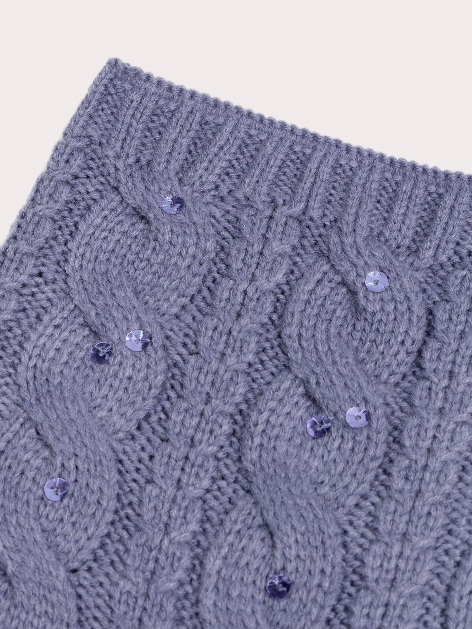 Snood violet à sequins pour fille - Image 2