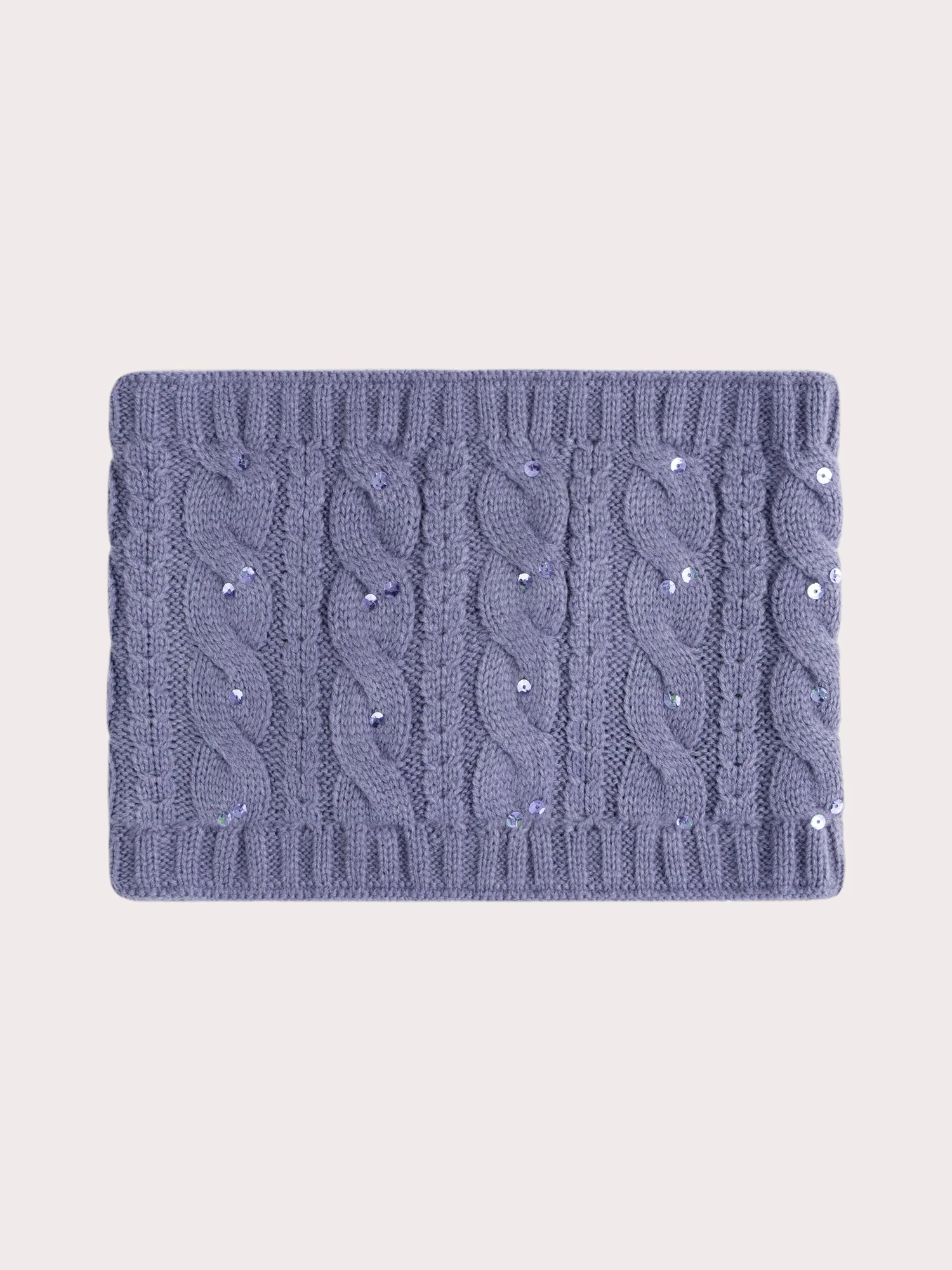 Snood violet à sequins pour fille - Image 3