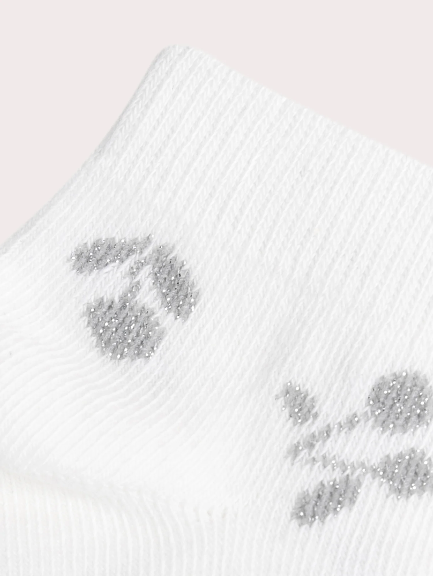 Socquettes écrues à motif cerise pour fille - Image 2