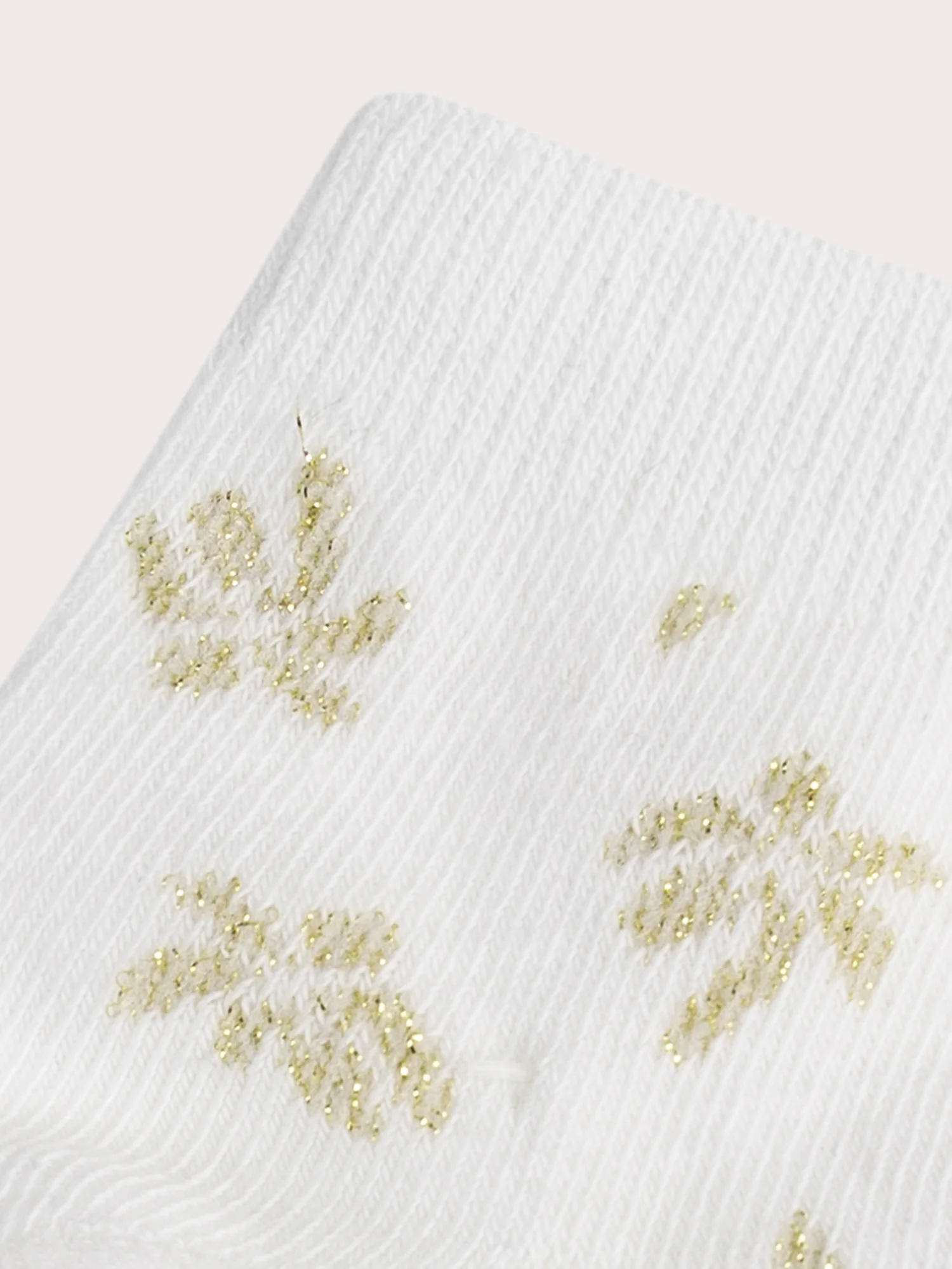 Socquettes écrues à motif palmiers pour fille - Image 2