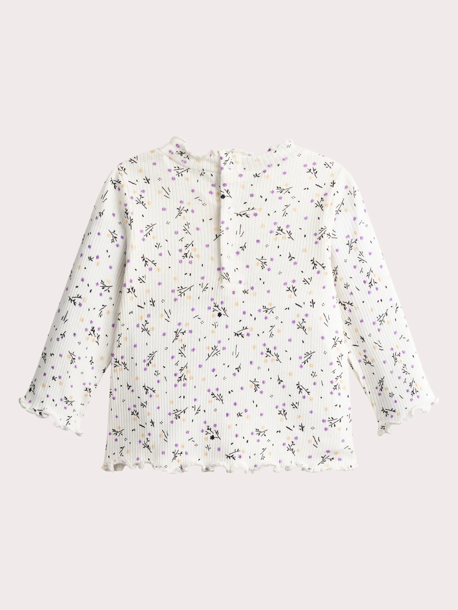 Sous pull à motif fleuri pour bébé fille - Image 3