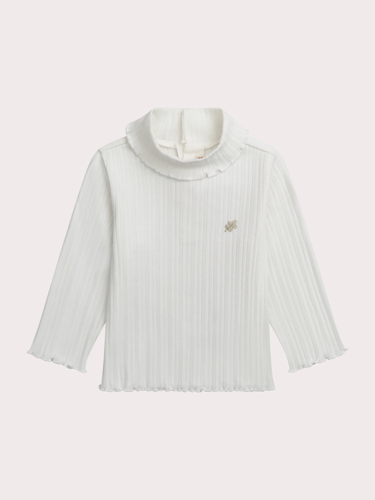 Sous-pull écru pour bébé fille