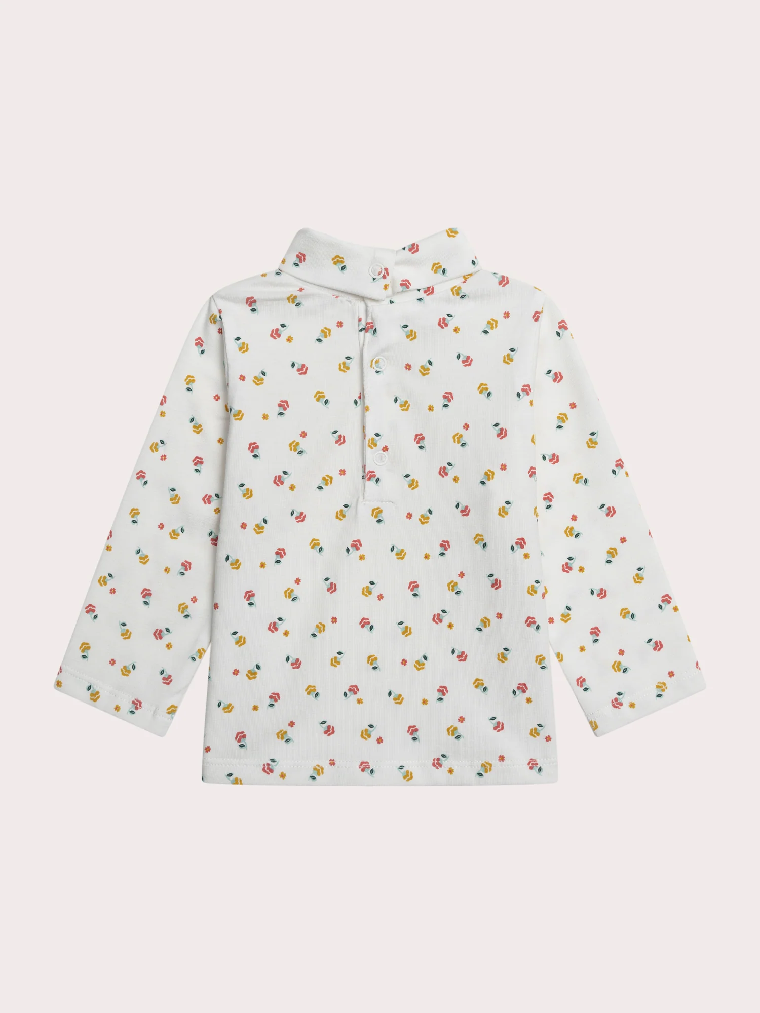 Sous pull fleuri pour bébé fille - Image 3