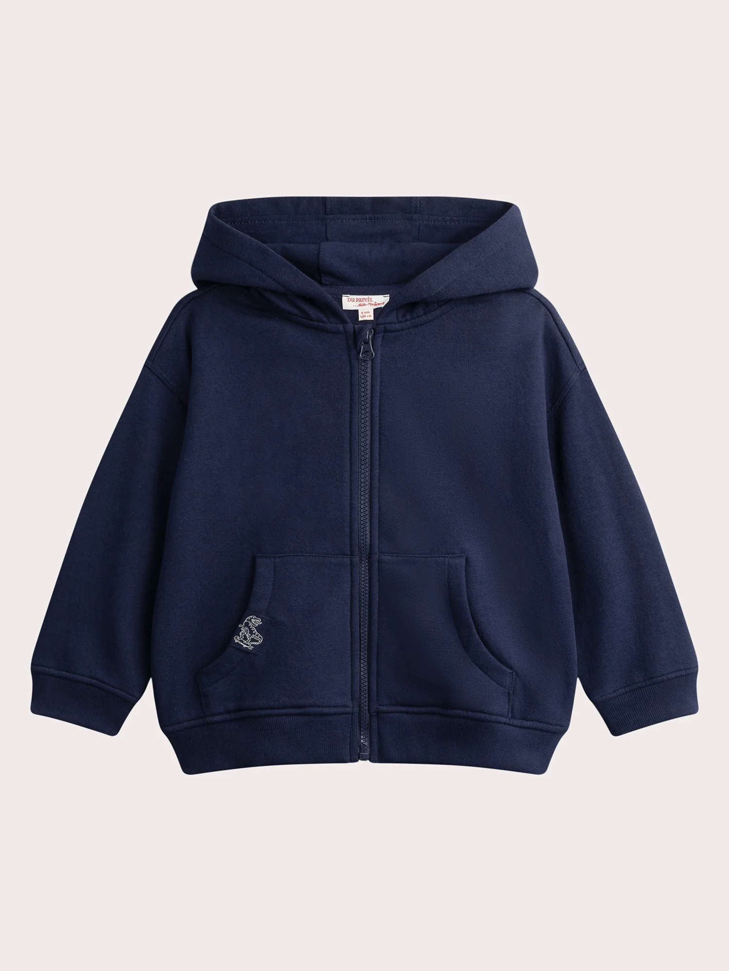 Sweat à capuche bleu foncé basique