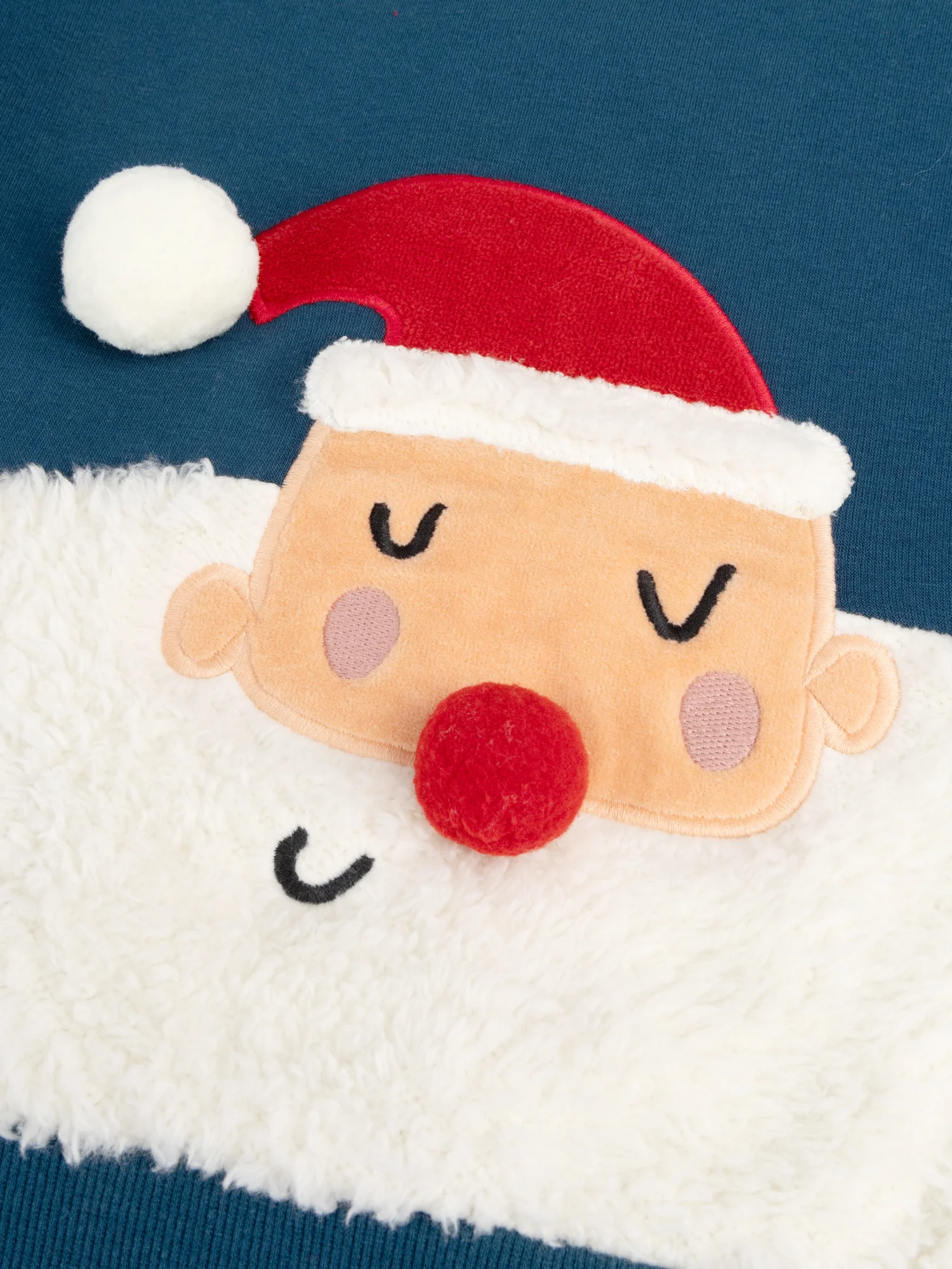 Sweat bleu animation Père Noël pour garçon - Image 2