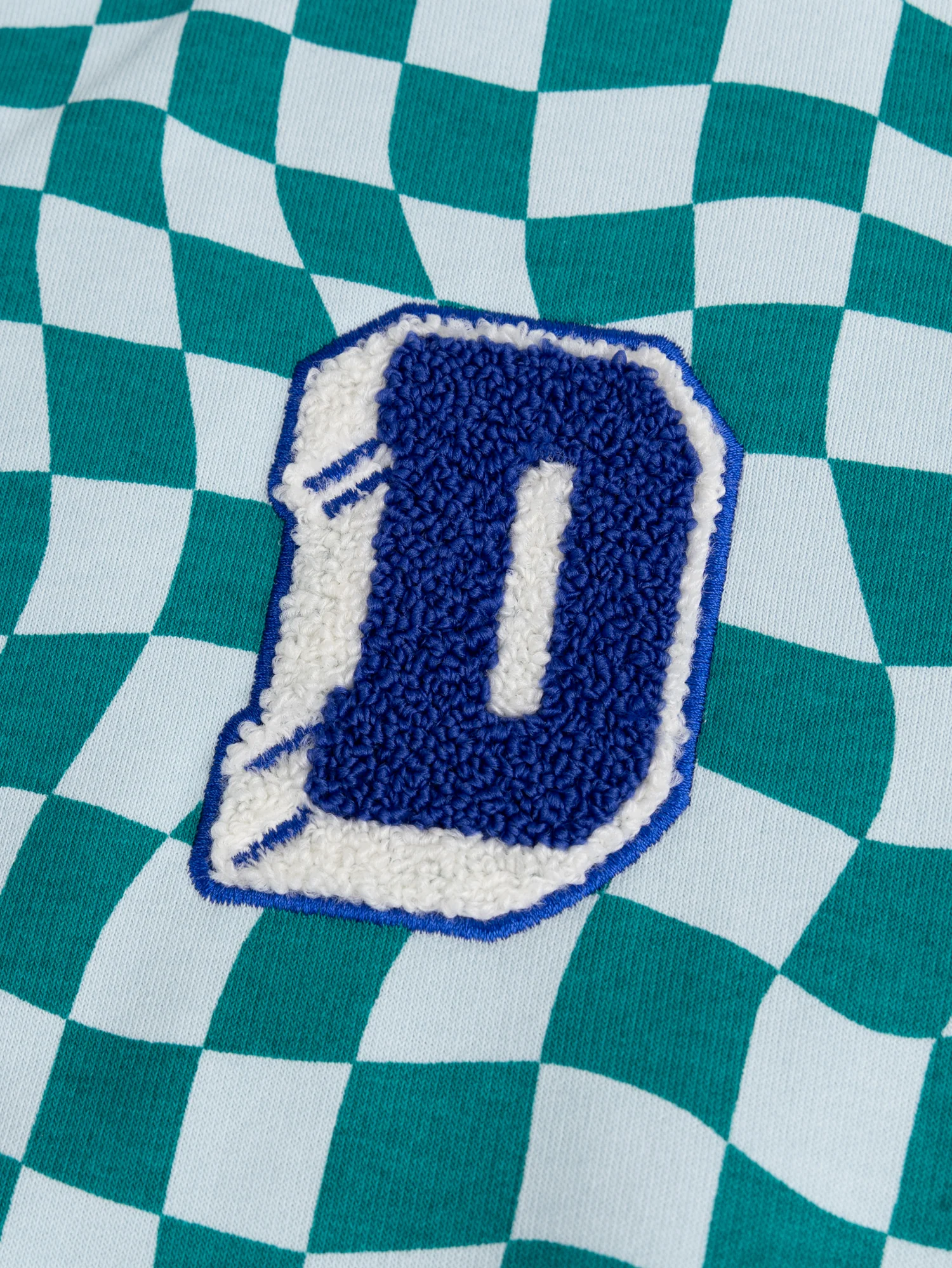 Sweat damier avec patch bouclette - Image 3