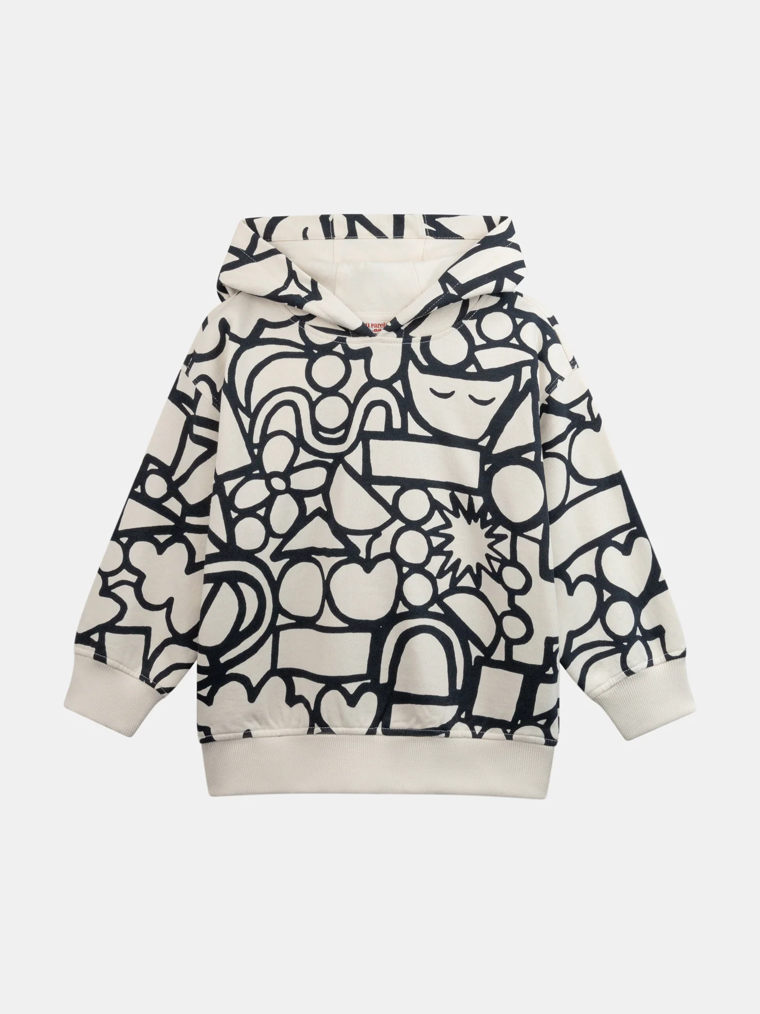 Sweat écru à imprimé graphique pour garçon