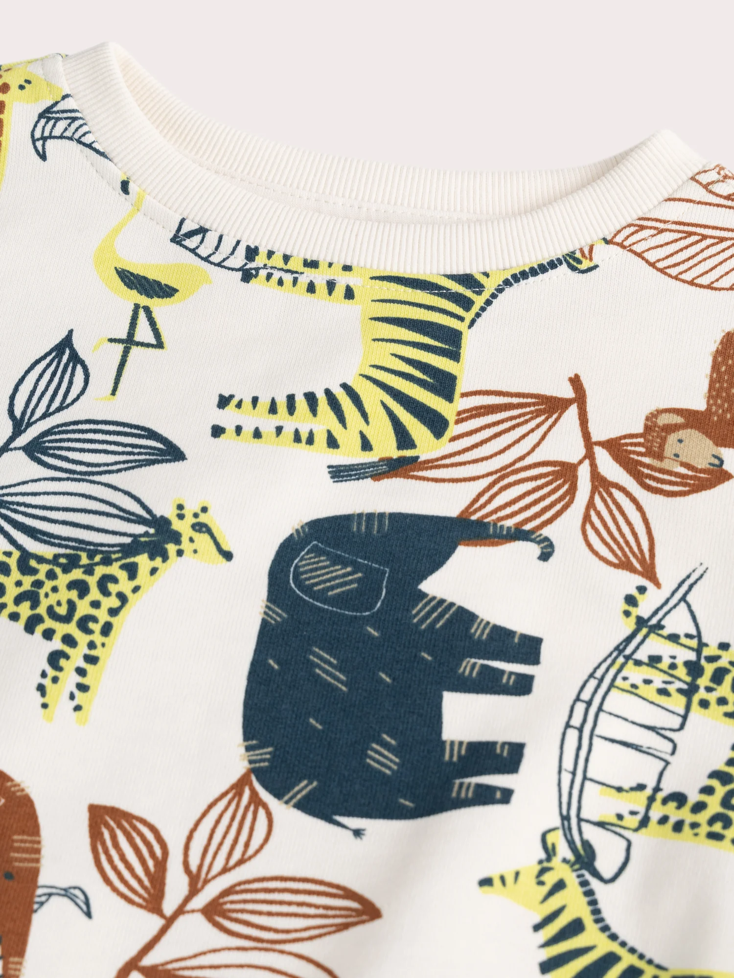 Sweat écru imprimé animalier - Image 3
