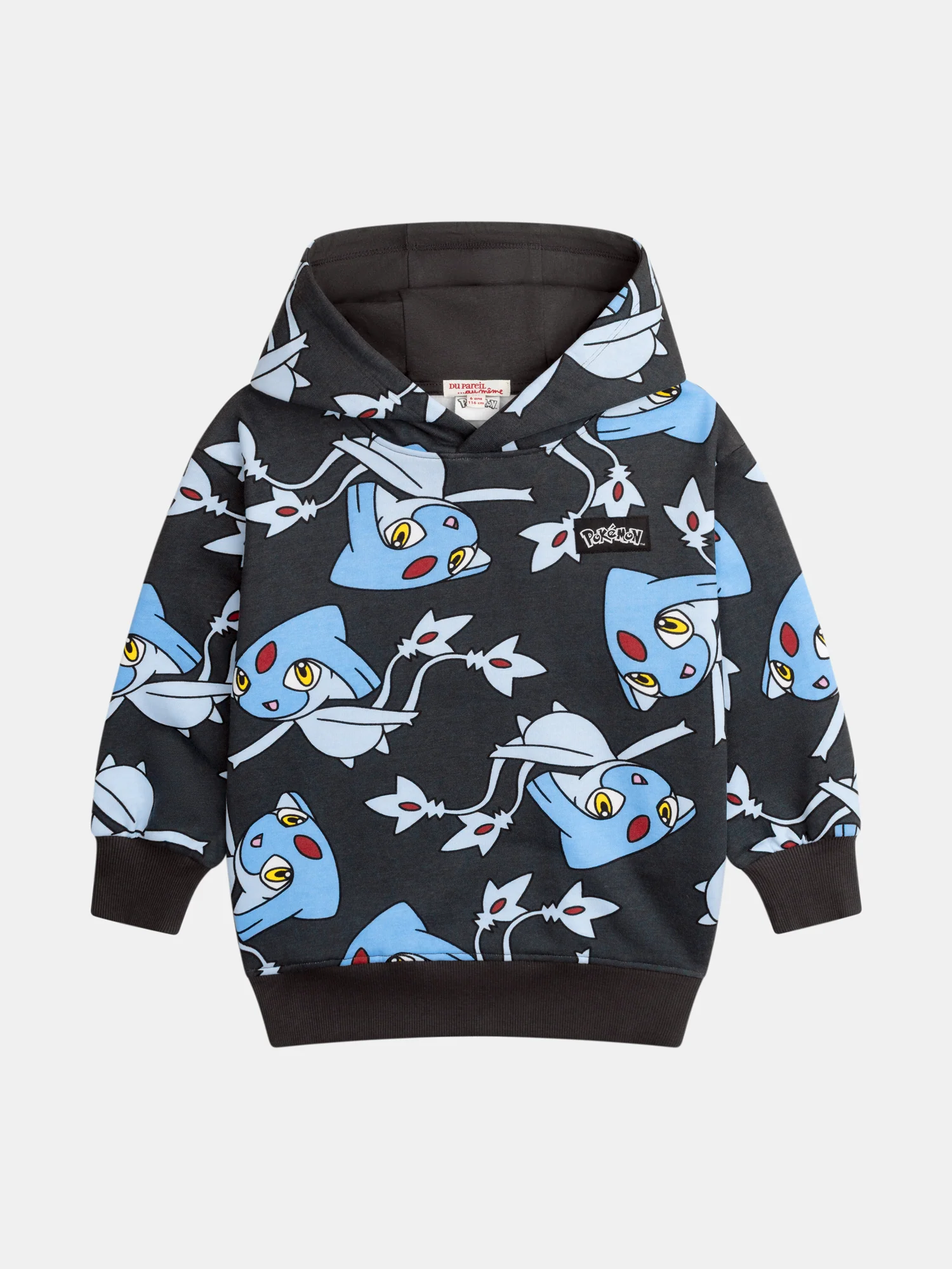 Sweat gris imprimé Pokémon Créhelf et Créfadet - Image 5