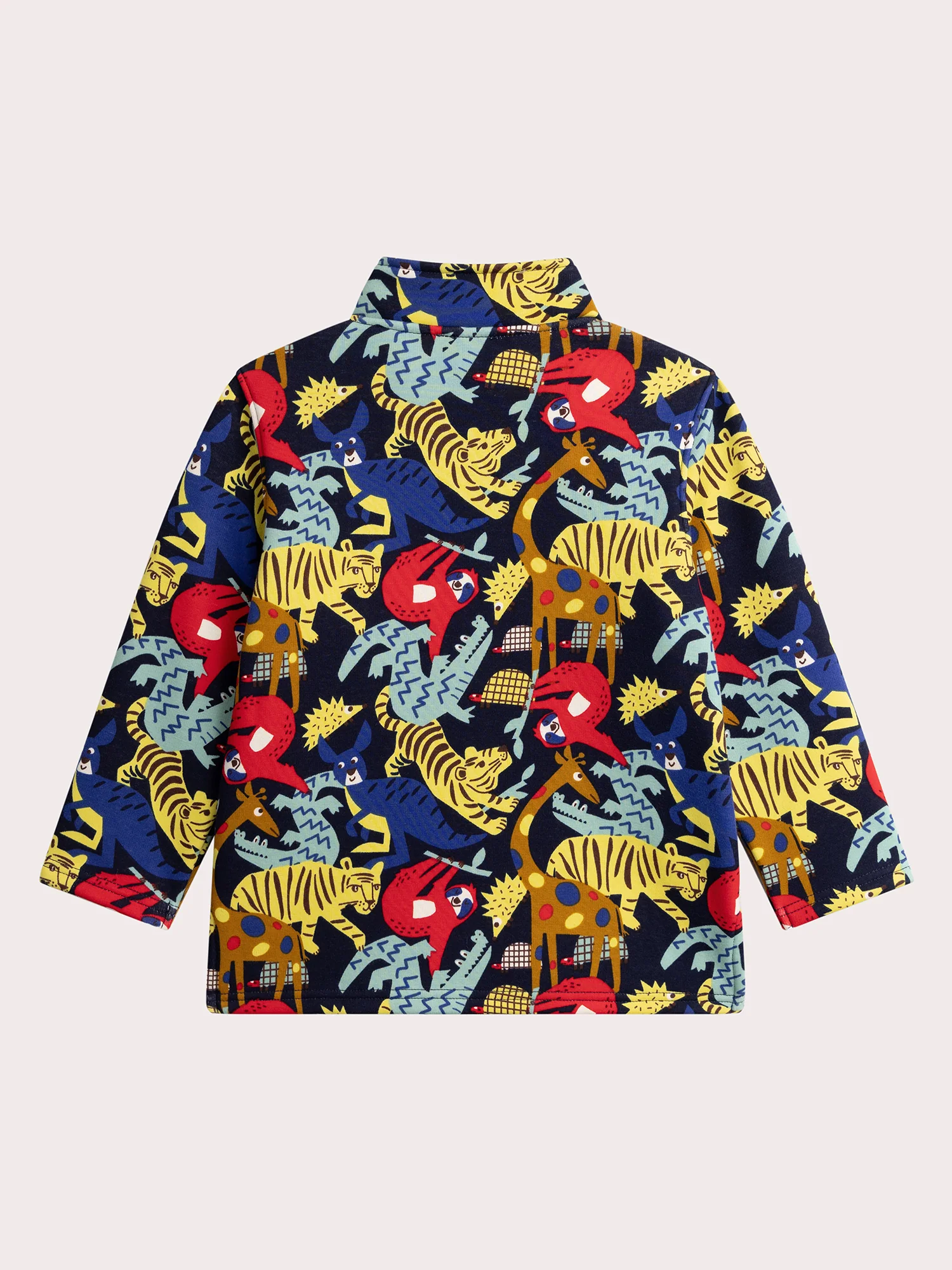 Sweat marine doublé chaud imprimé jungle pour garçon - Image 3