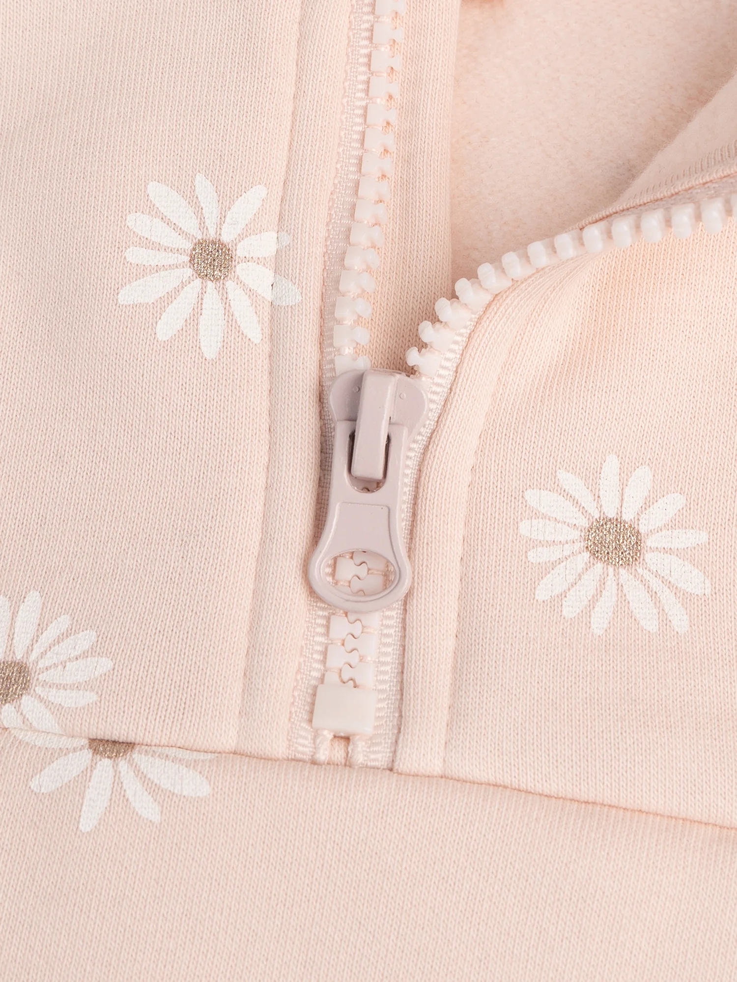 Sweat rose pale imprimé pâquerettes - Image 3
