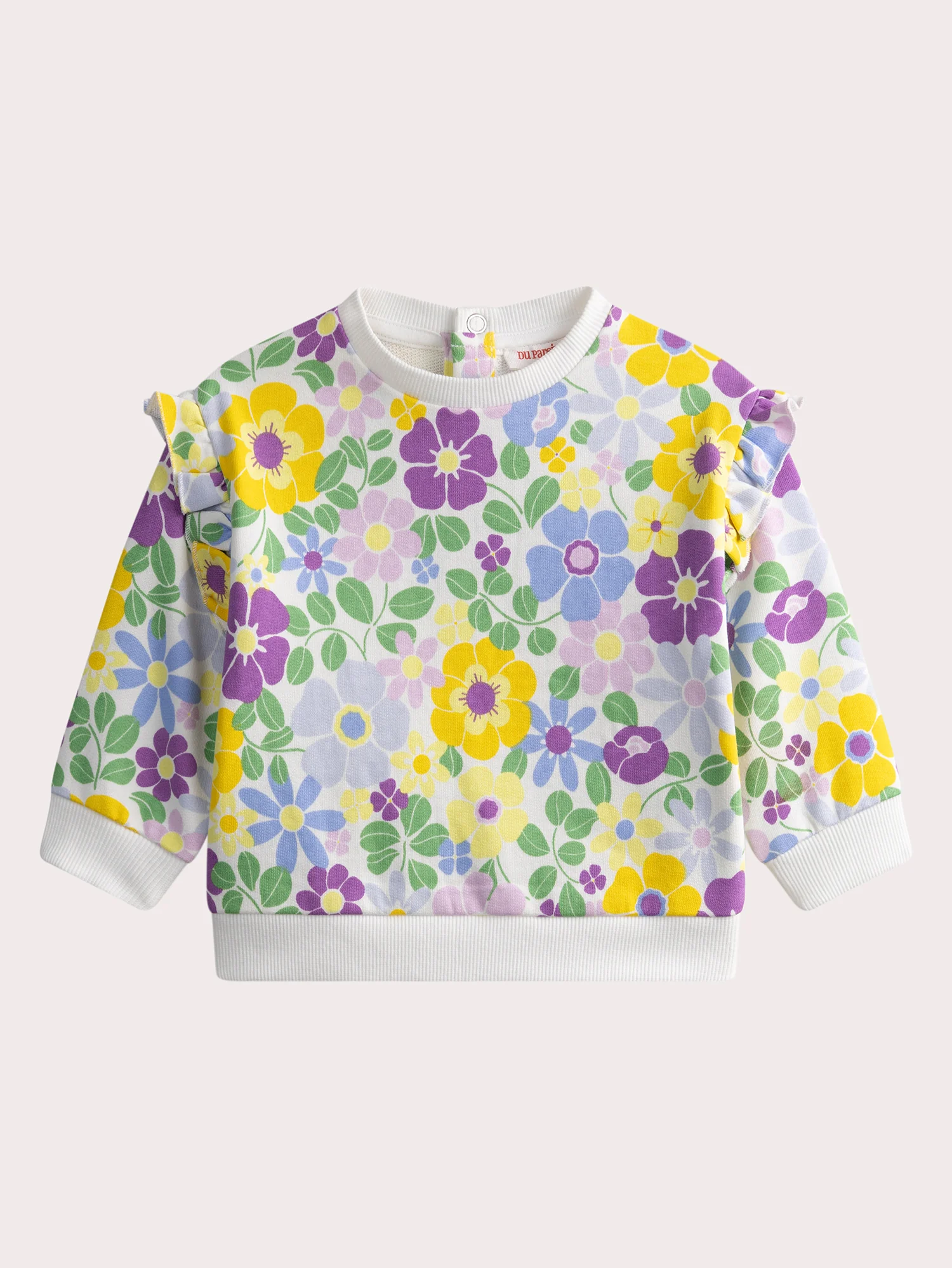 Sweat shirt fleuri pour bébé fille