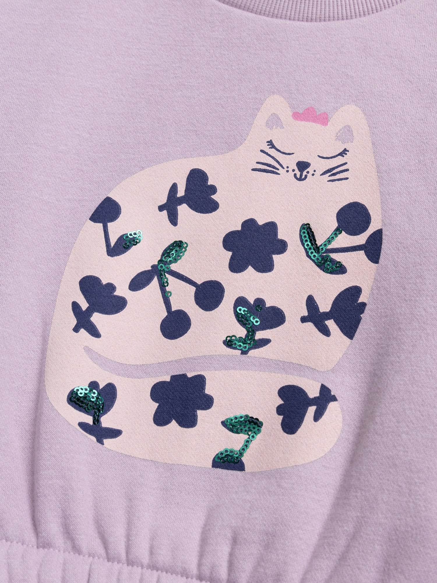 Sweat violet animation chat fille - Image 3