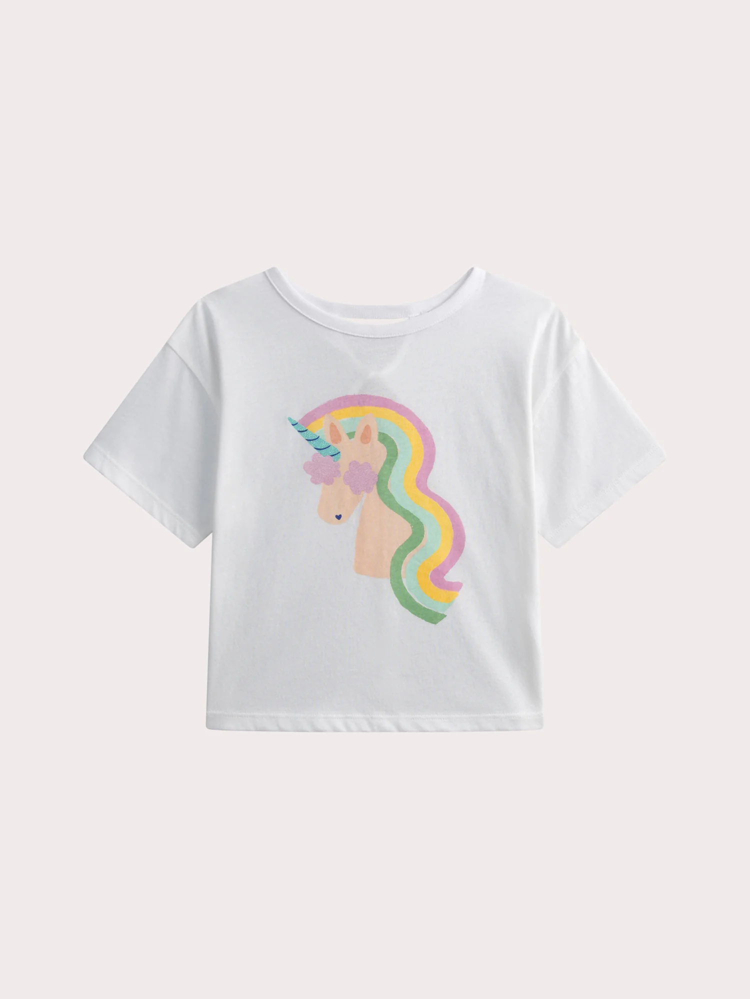T-shirt à manches courtes animation licorne