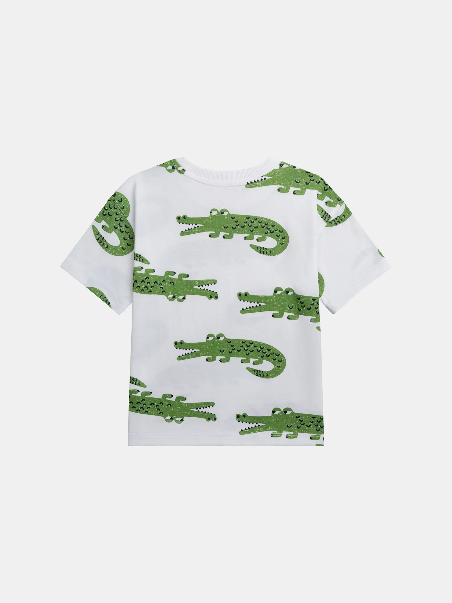 T-shirt à manches courtes écru imprimé crocodiles pour garçon - Image 4