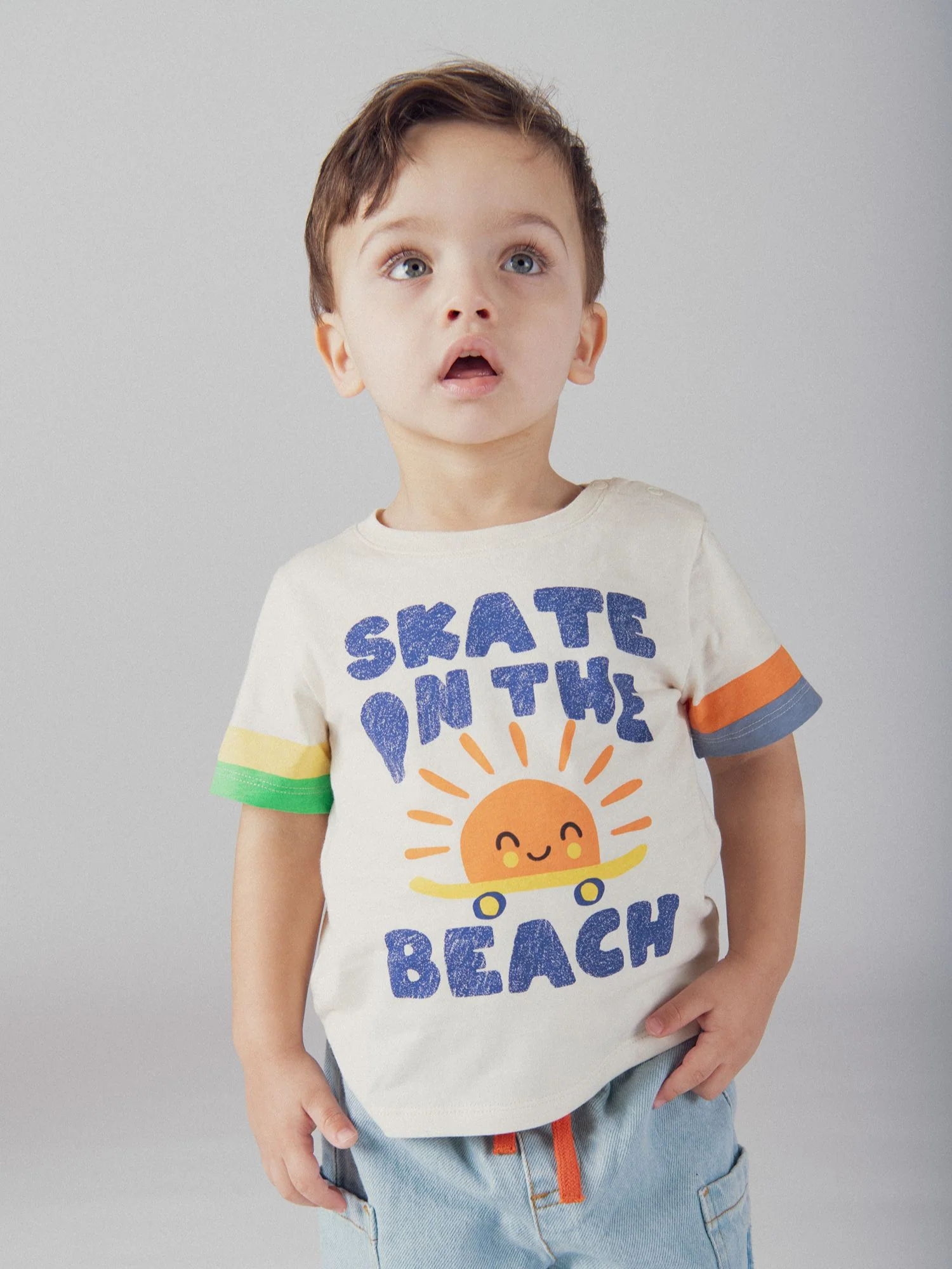T-shirt à manches courtes "Skate on the Beach" pour bébé garçon - Image 3