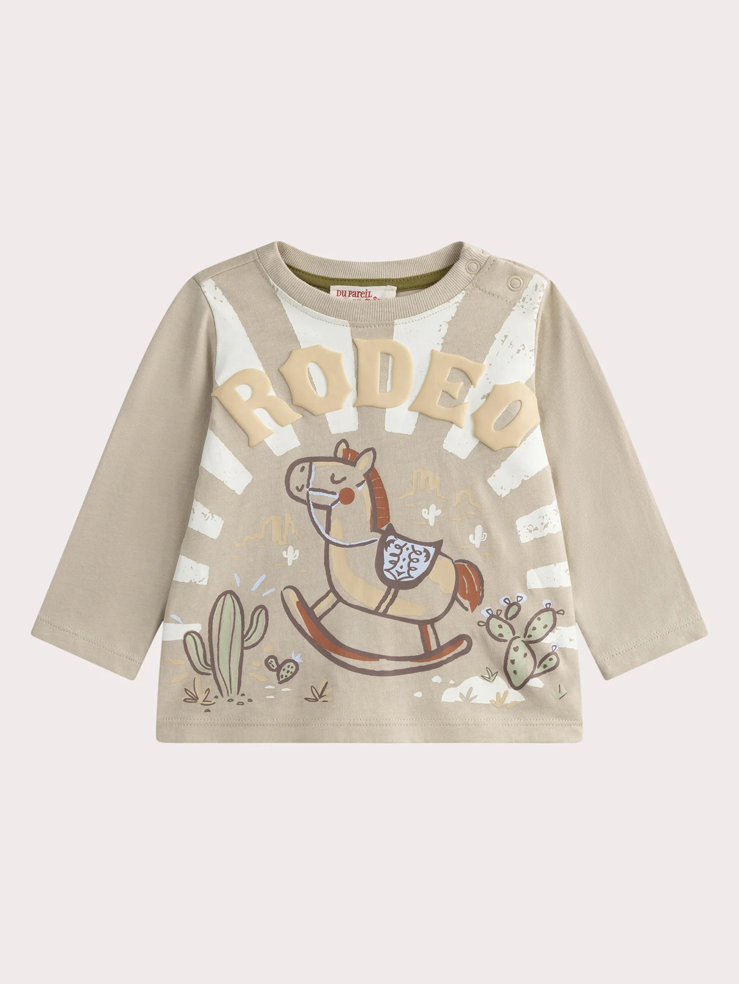 T-shirt beige pour bébé garçon