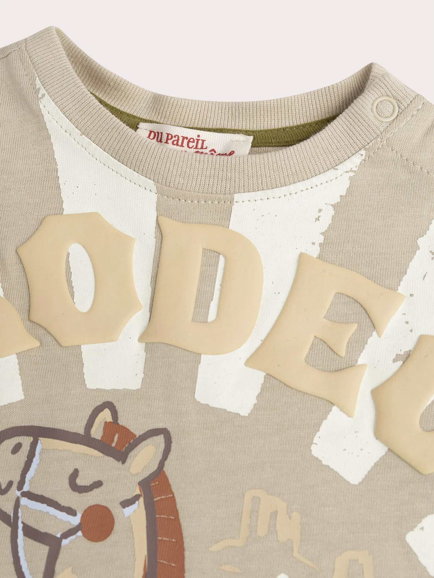 T-shirt beige pour bébé garçon - Image 2