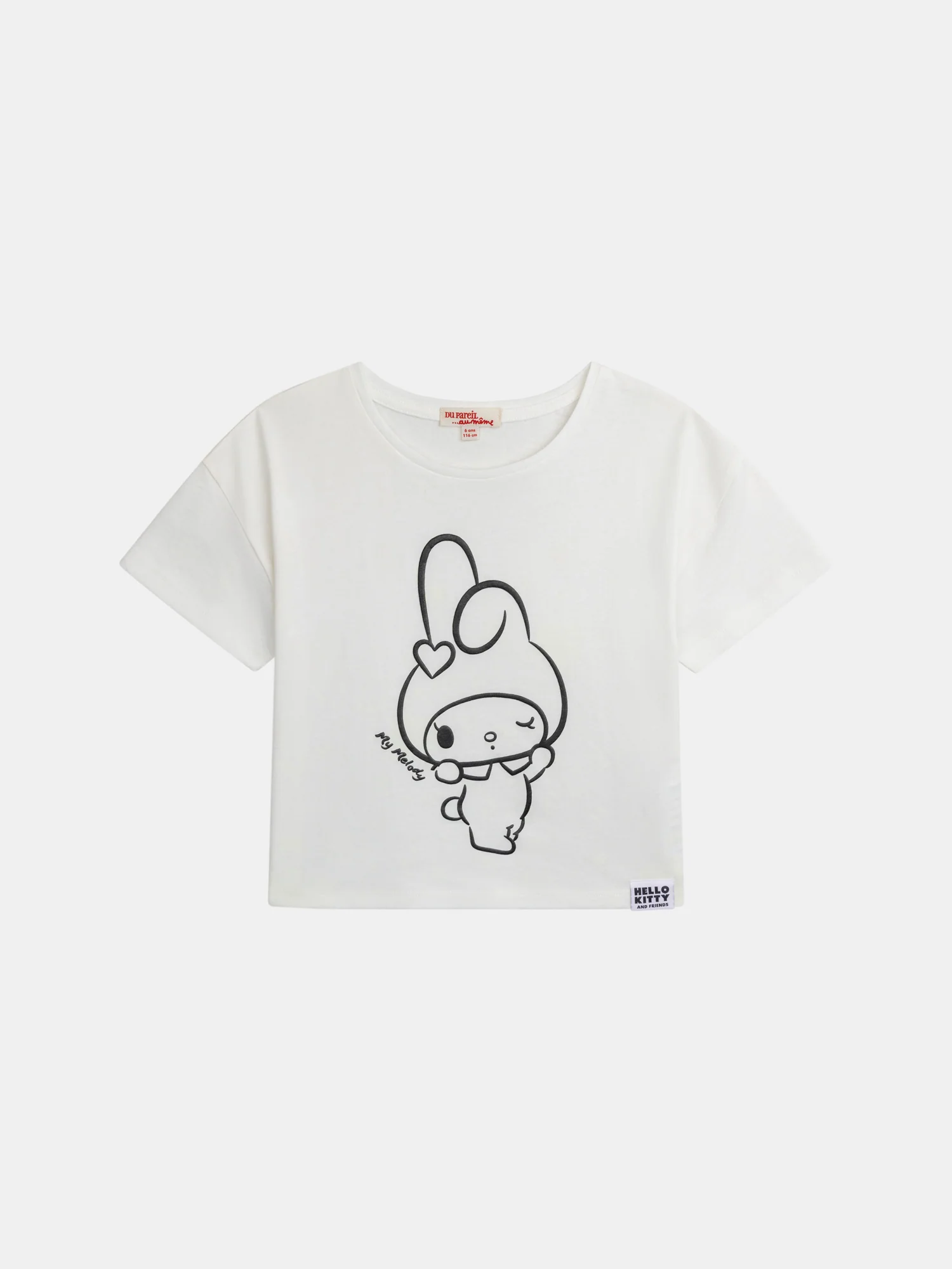 T-shirt blanc à imprimé photochronique - Image 5