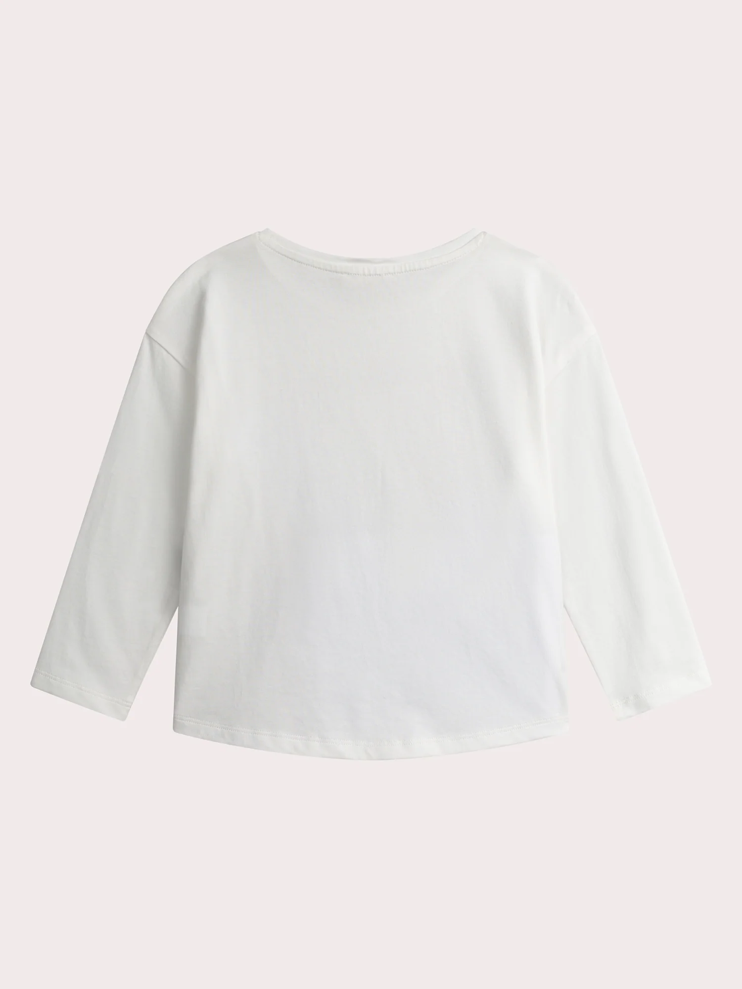 T-shirt blanc animation chien pailletés pour fille - Image 3