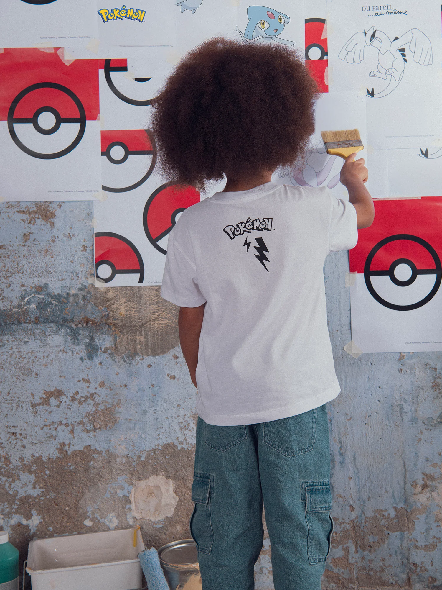 T-shirt blanc animation Pokémon Raikou - Image 4
