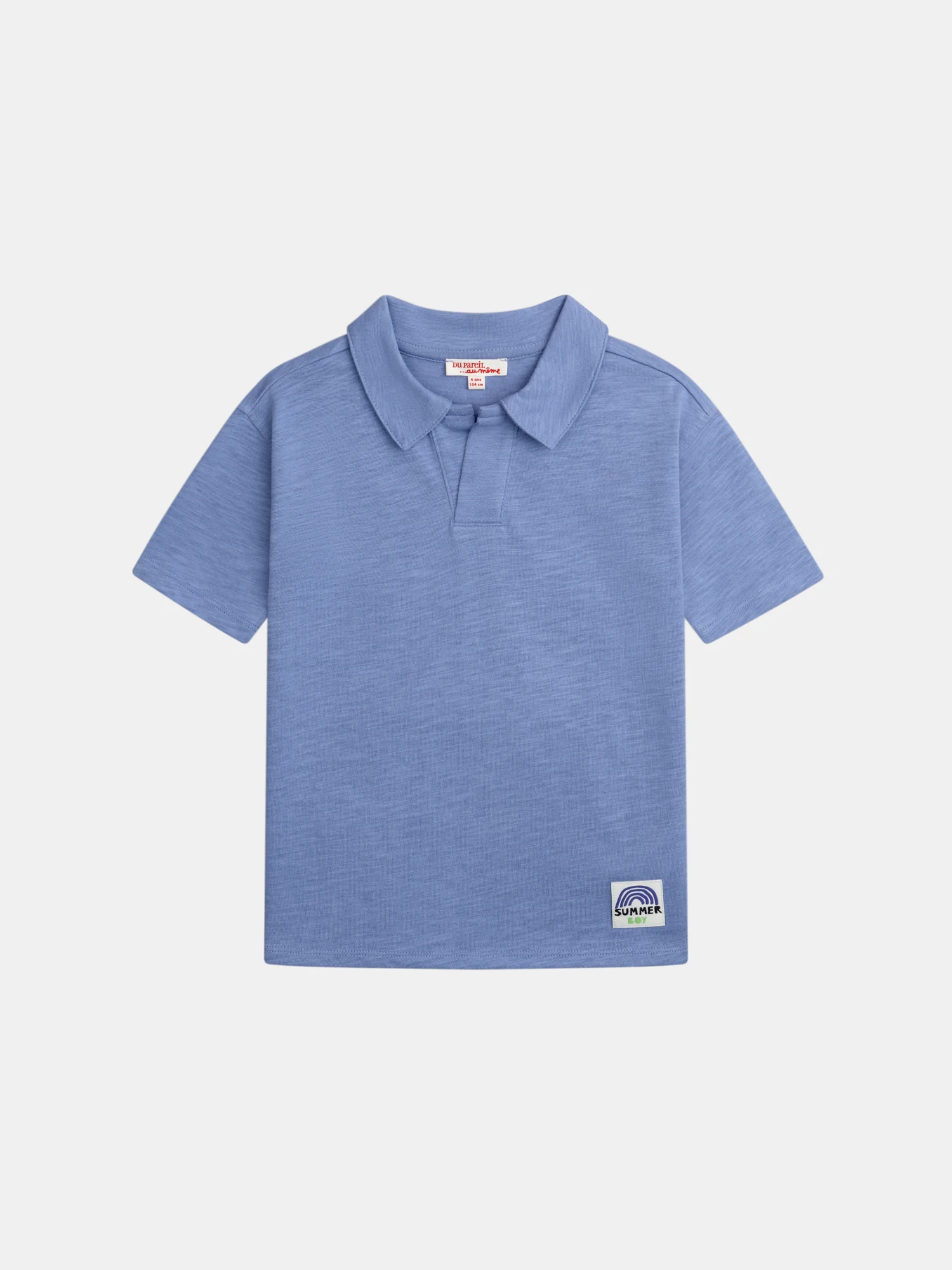 T-shirt bleu animation au dos pour garçon