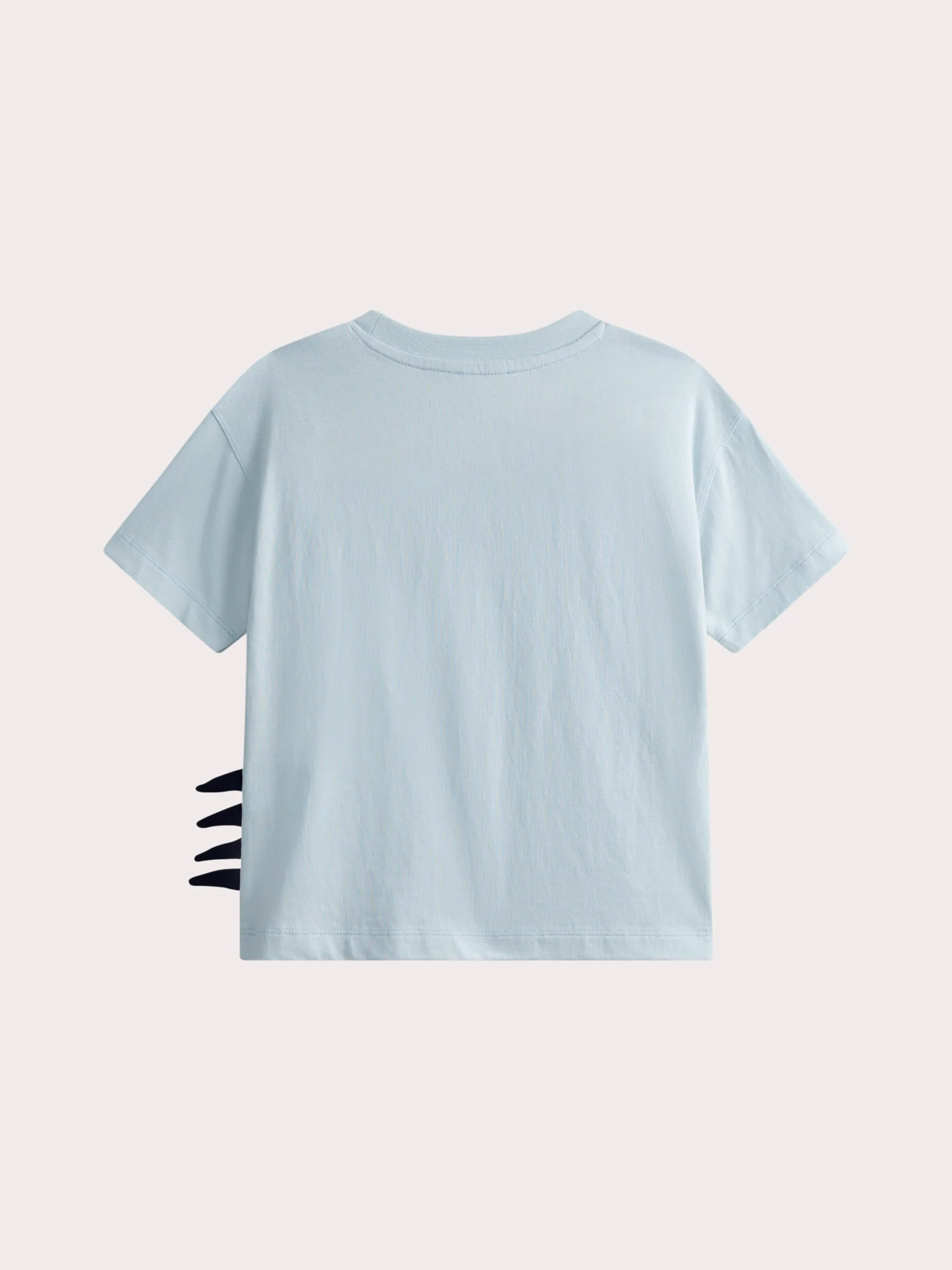 T-shirt bleu manches courtes animation lézard - Image 5